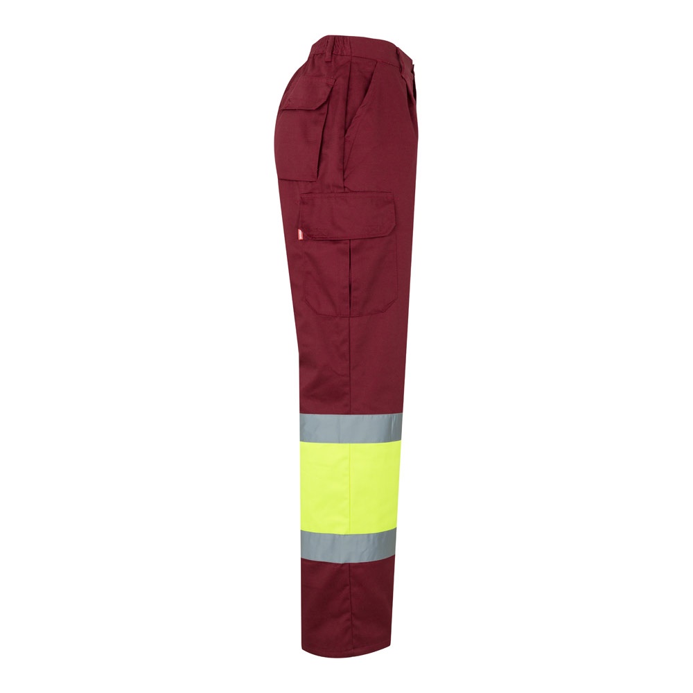VL ATHENA. Pantalón de sarga bicolor (210 g/m²), forrado, multibolsillos, en algodón (20 %) y poliéster (80 %)