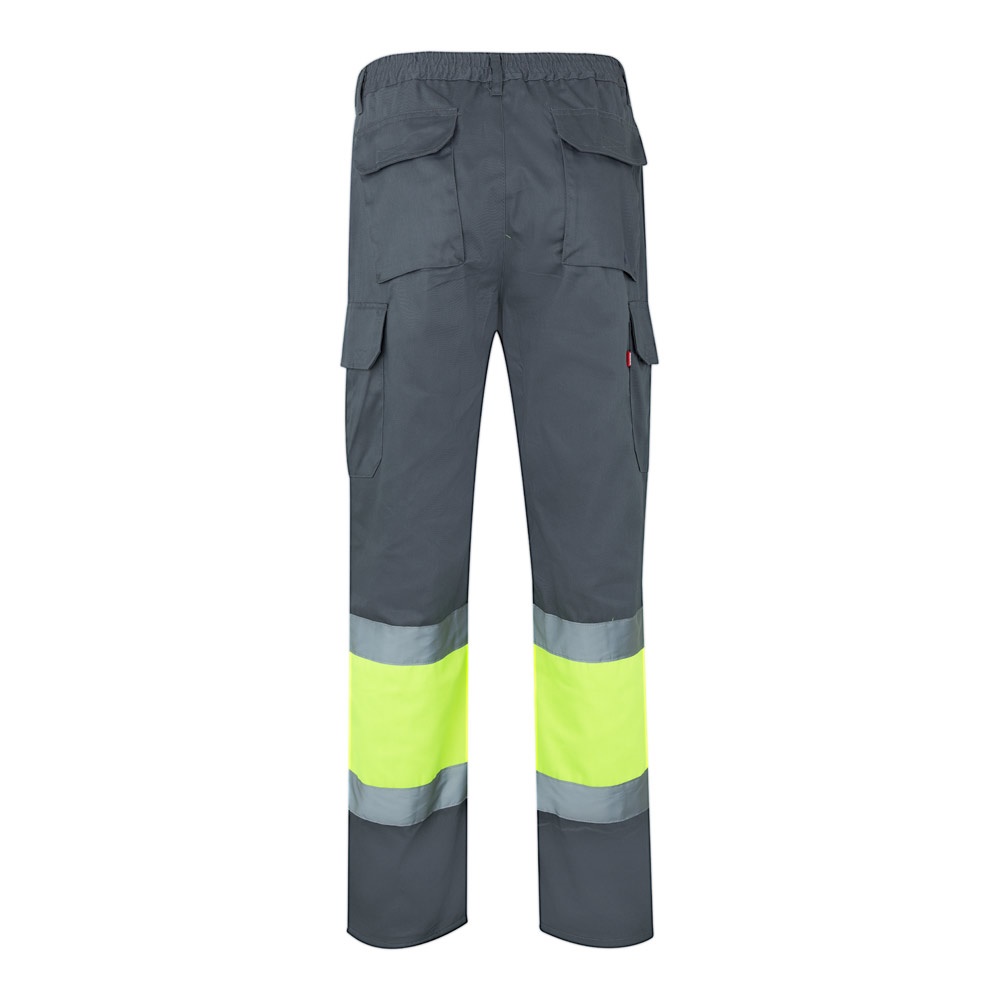 VL ATHENA. Pantalón de sarga bicolor (210 g/m²), forrado, multibolsillos, en algodón (20 %) y poliéster (80 %)