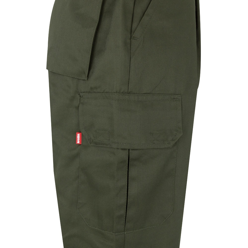 VL ATHENA. Pantalón de sarga bicolor (210 g/m²), forrado, multibolsillos, en algodón (20 %) y poliéster (80 %)