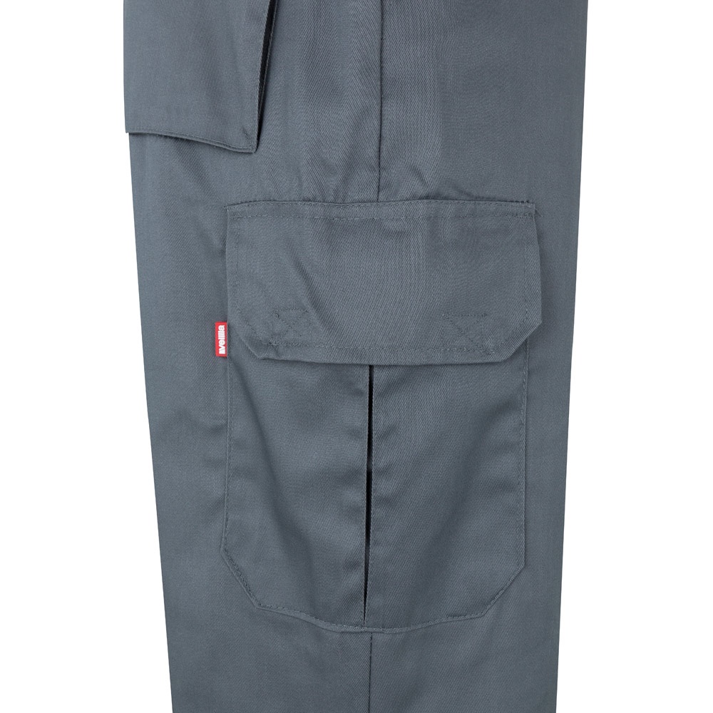 VL ATHENA. Pantalón de sarga bicolor (210 g/m²), forrado, multibolsillos, en algodón (20 %) y poliéster (80 %)