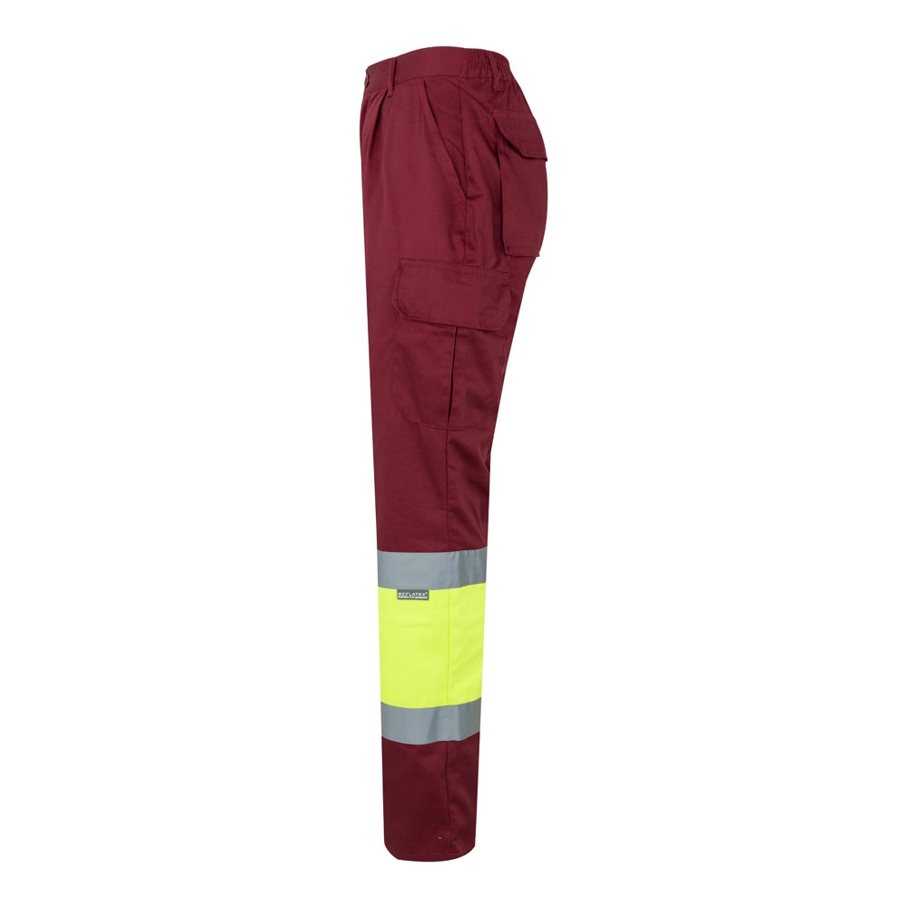 VL ATHENA. Pantalón de sarga bicolor (210 g/m²), forrado, multibolsillos, en algodón (20 %) y poliéster (80 %)