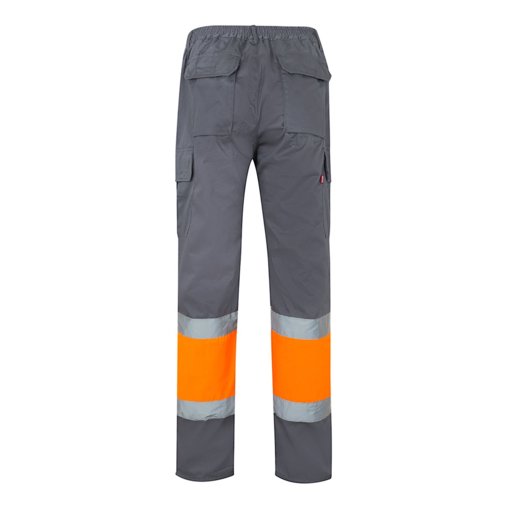 VL ATHENA. Pantalón de sarga bicolor (210 g/m²), forrado, multibolsillos, en algodón (20 %) y poliéster (80 %)