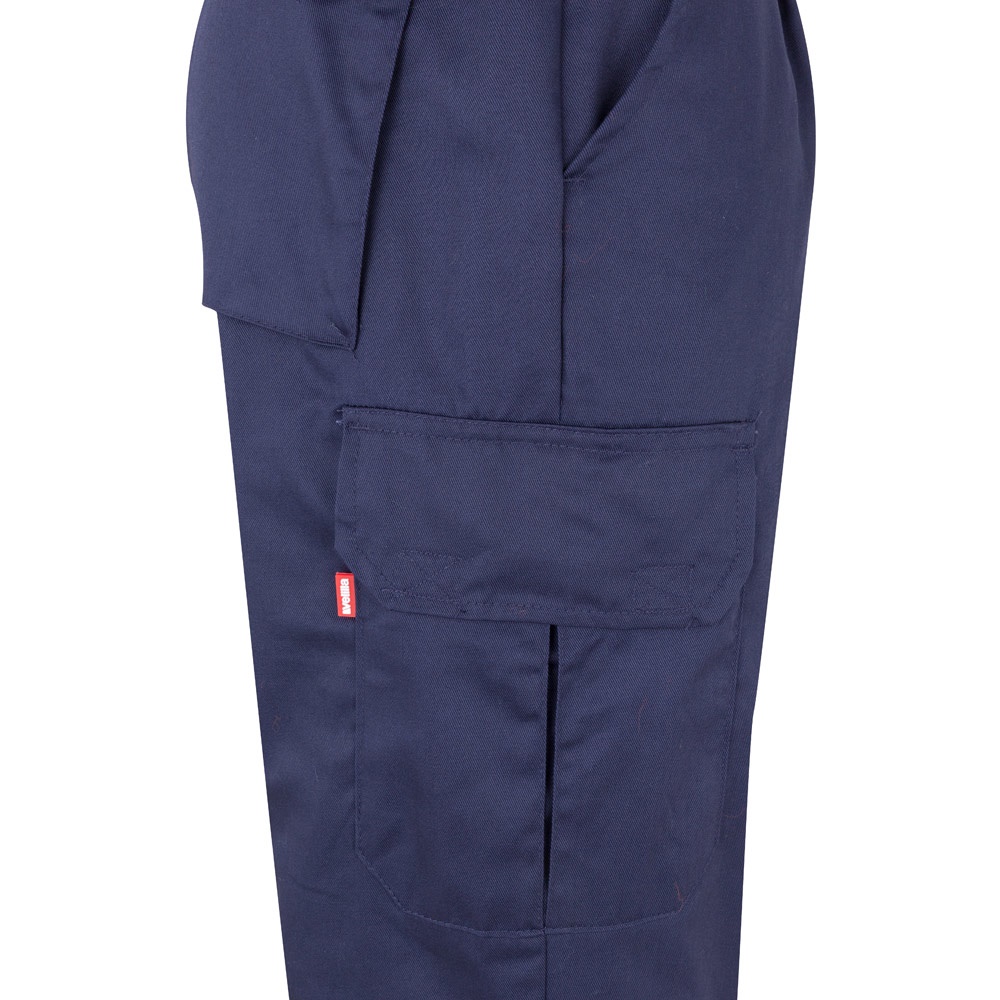 VL ATHENA. Pantalón de sarga bicolor (210 g/m²), forrado, multibolsillos, en algodón (20 %) y poliéster (80 %)