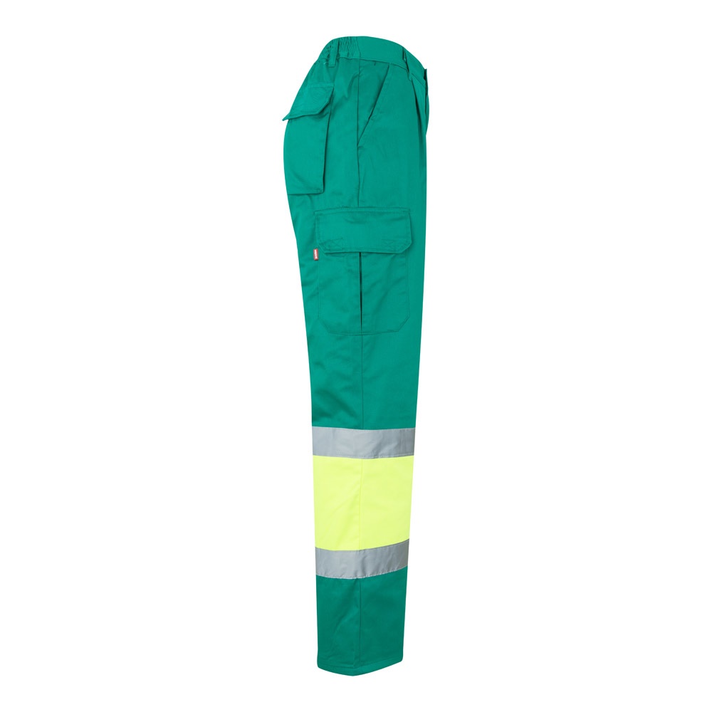 VL ATHENA. Pantalón de sarga bicolor (210 g/m²), forrado, multibolsillos, en algodón (20 %) y poliéster (80 %)