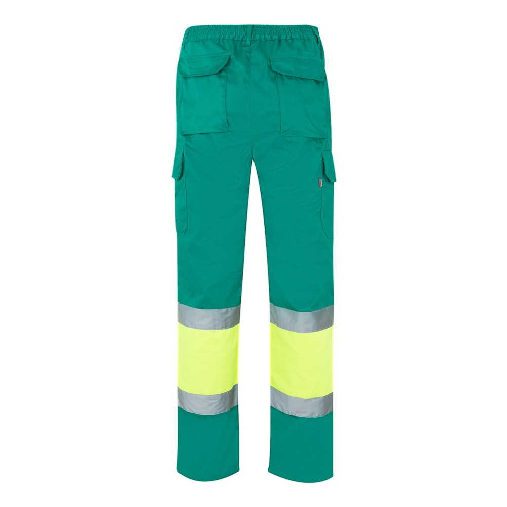 VL ATHENA. Pantalón de sarga bicolor (210 g/m²), forrado, multibolsillos, en algodón (20 %) y poliéster (80 %)