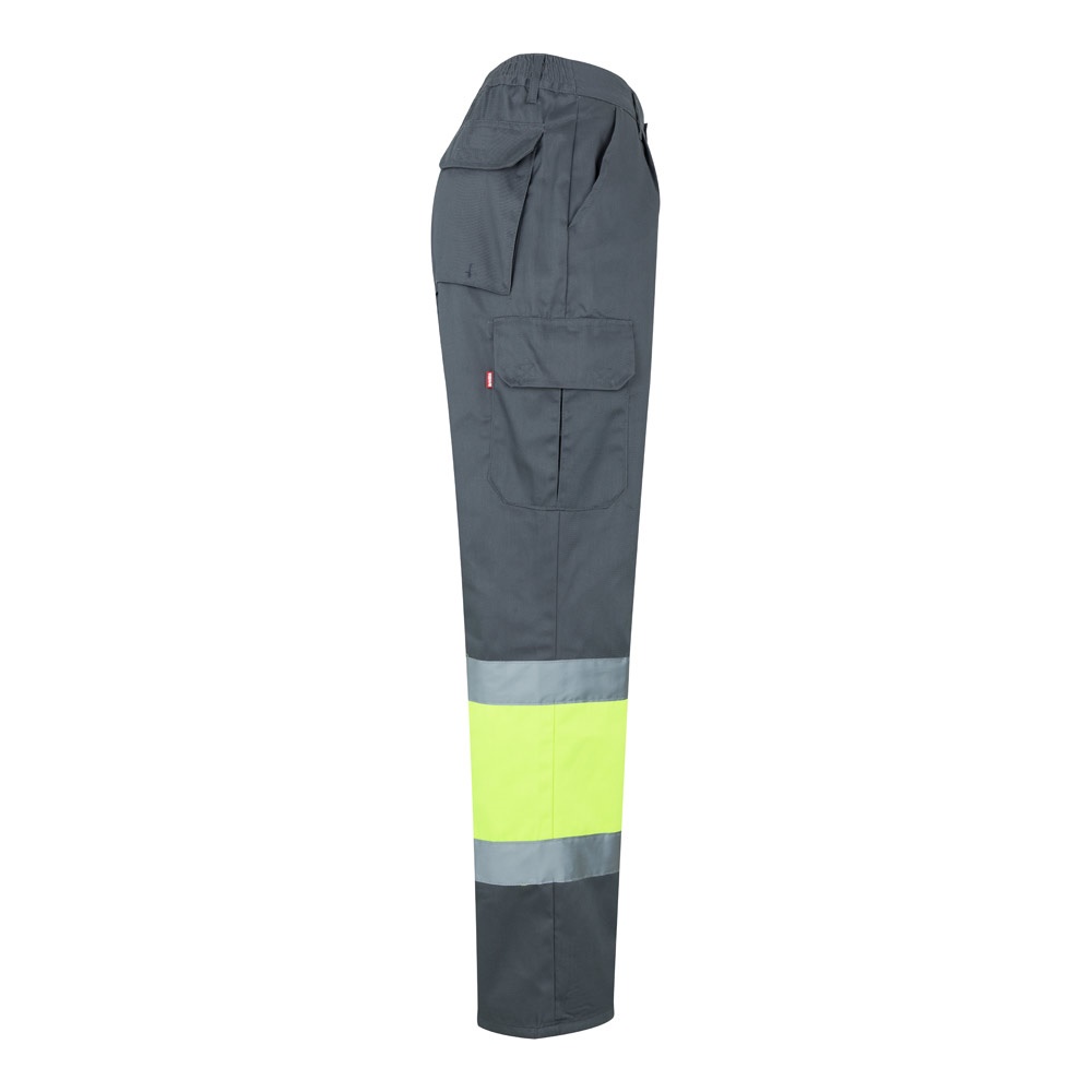 VL ATHENA. Pantalón de sarga bicolor (210 g/m²), forrado, multibolsillos, en algodón (20 %) y poliéster (80 %)