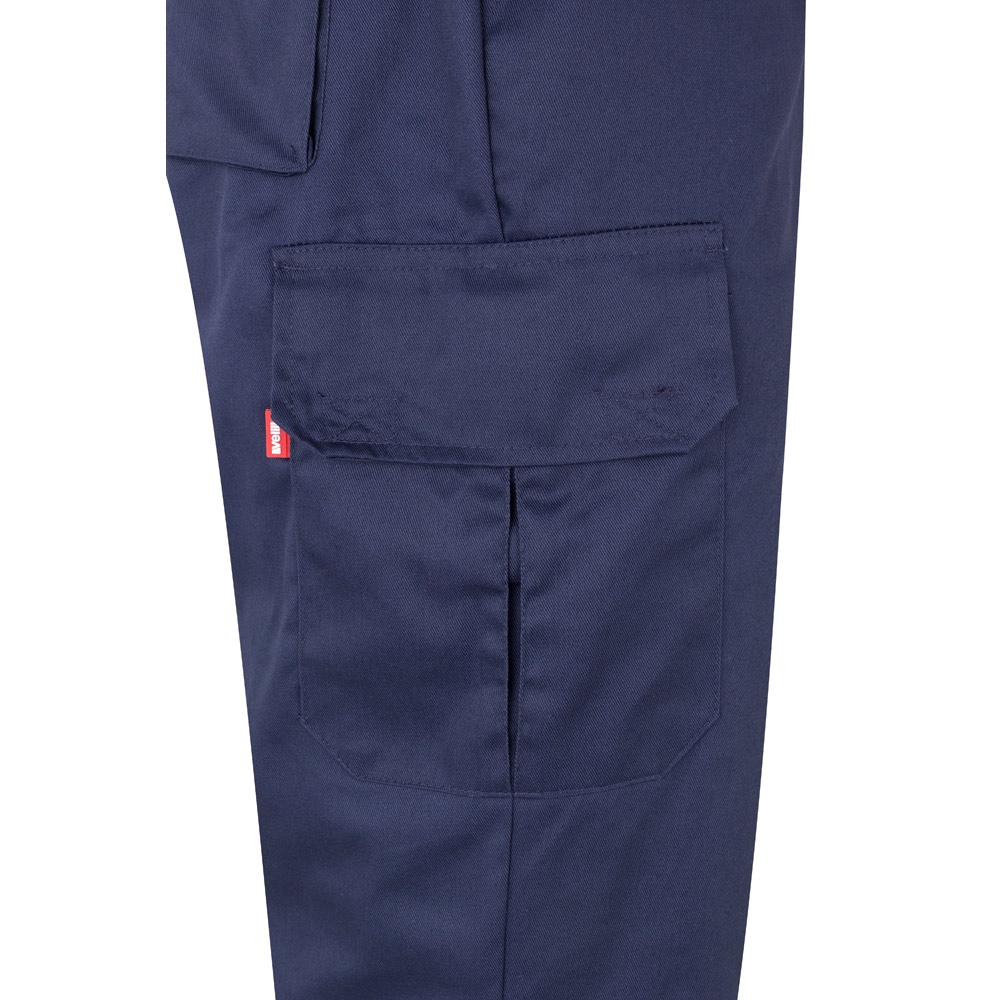 VL ATHENA. Pantalón de sarga bicolor (210 g/m²), forrado, multibolsillos, en algodón (20 %) y poliéster (80 %)