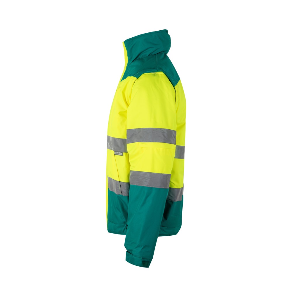 VL JUPITER LARGE. Chaqueta acolchada bicolor (180g/m²) en poliéster (100%), con revestimiento de PU