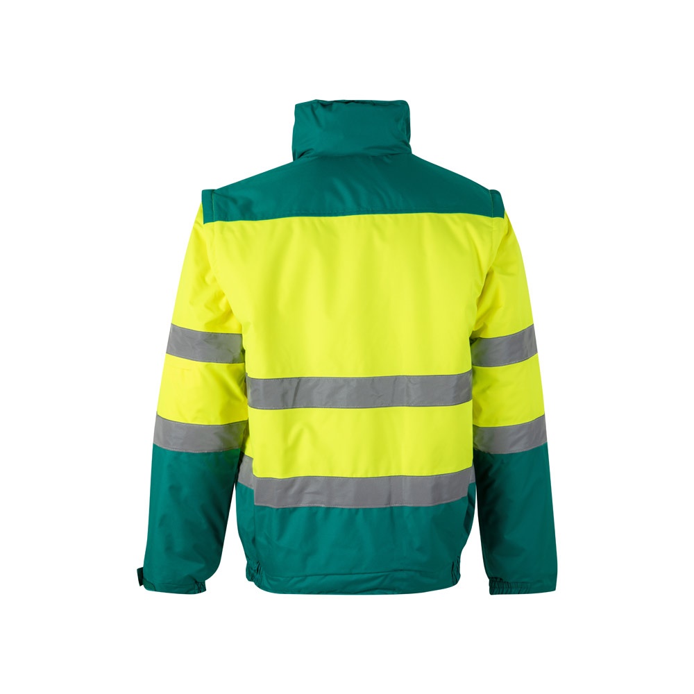 VL JUPITER LARGE. Chaqueta acolchada bicolor (180g/m²) en poliéster (100%), con revestimiento de PU