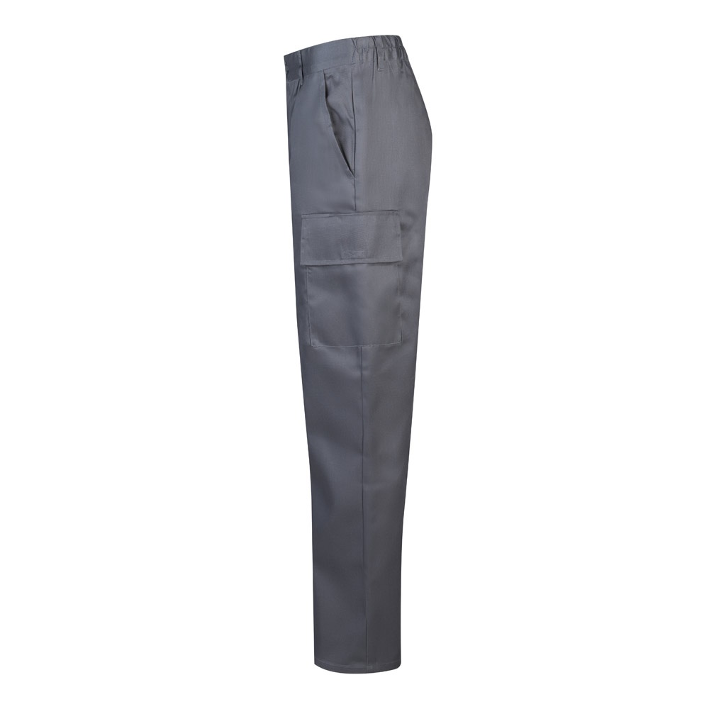 VL AINE. Pantalón multibolsillos de sarga (190g/m²), en algodón (20%) y poliéster (80%)