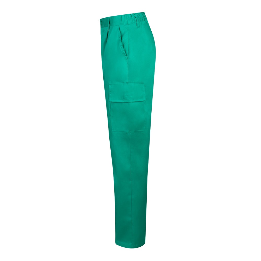 VL AINE. Pantalón multibolsillos de sarga (190g/m²), en algodón (20%) y poliéster (80%)
