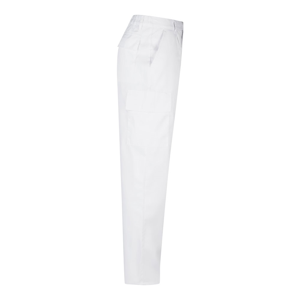 VL AINE. Pantalón multibolsillos de sarga (190g/m²), en algodón (20%) y poliéster (80%)