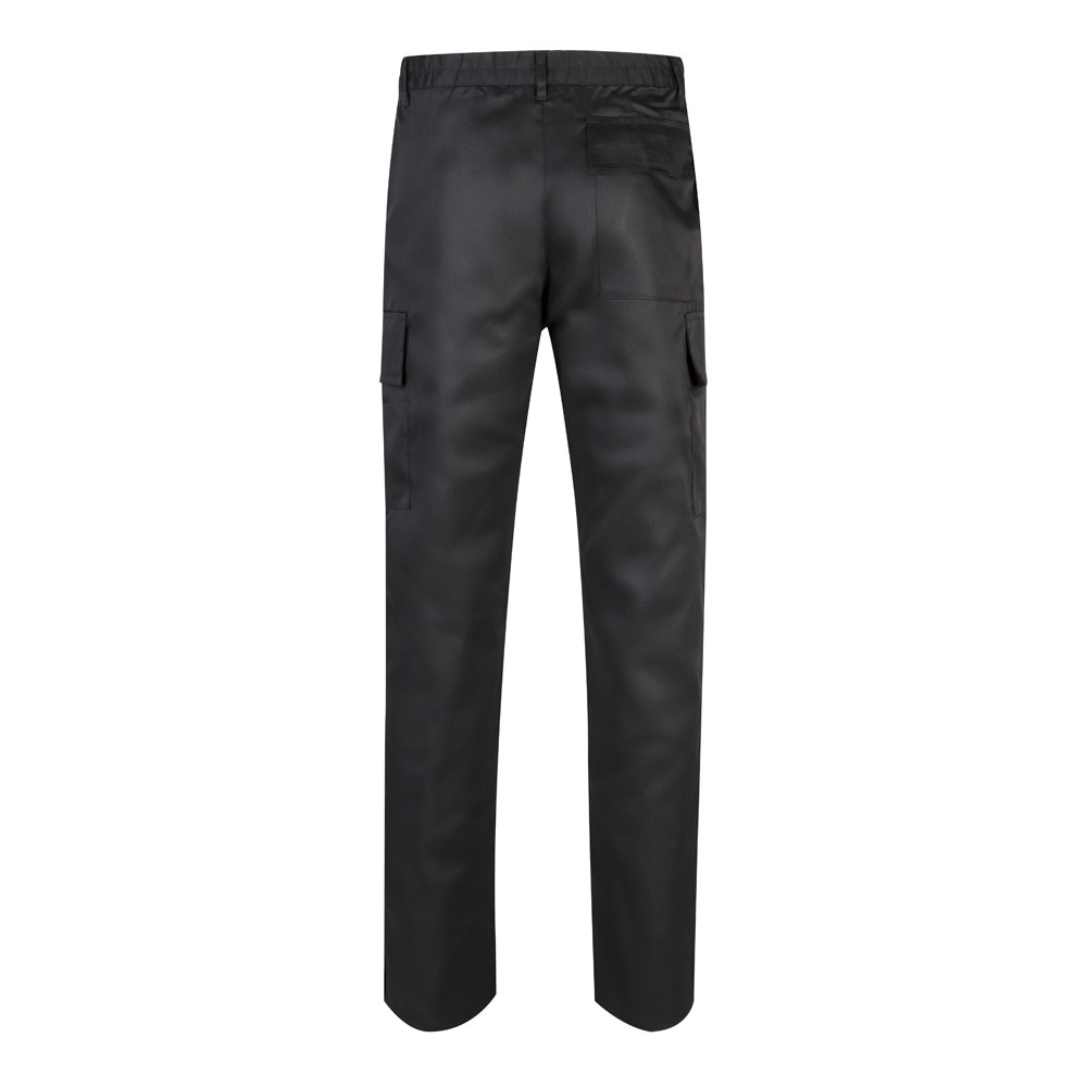 VL AINE. Pantalón multibolsillos de sarga (190g/m²), en algodón (20%) y poliéster (80%)