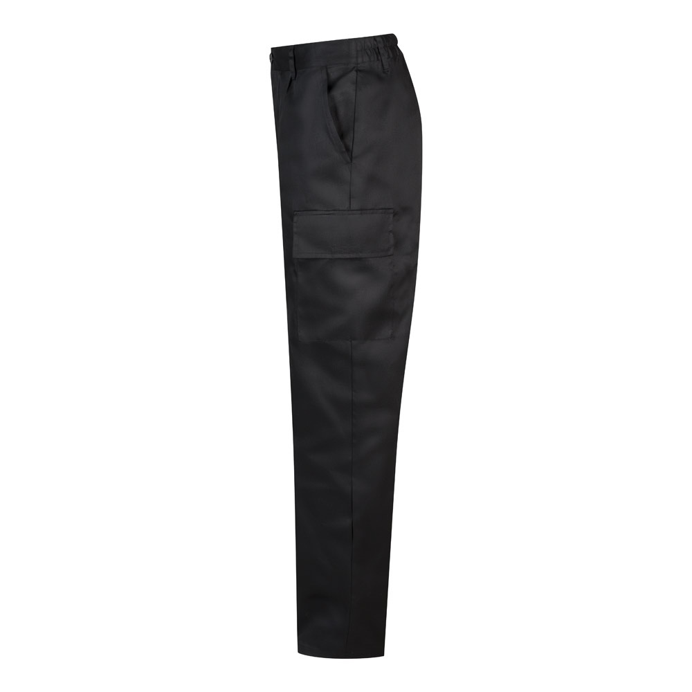 VL AINE. Pantalón multibolsillos de sarga (190g/m²), en algodón (20%) y poliéster (80%)