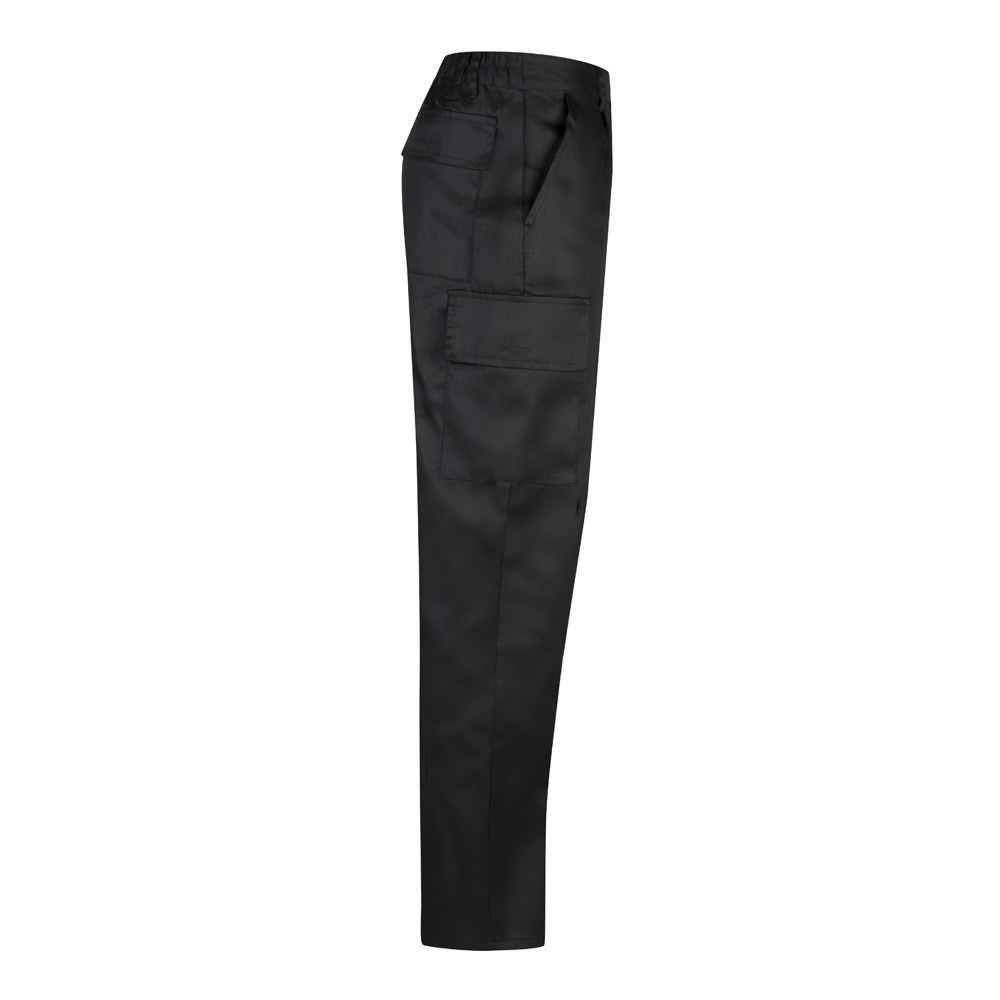 VL AINE. Pantalón multibolsillos de sarga (190g/m²), en algodón (20%) y poliéster (80%)