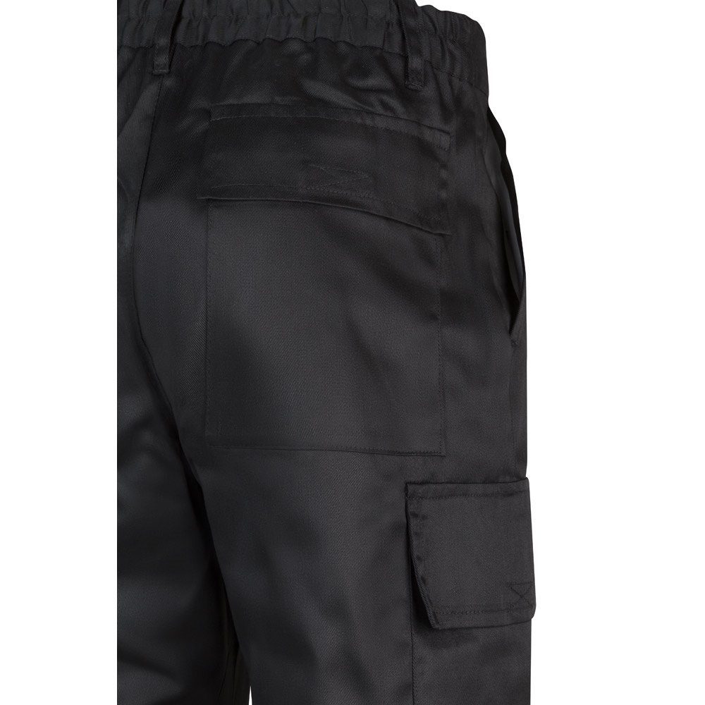 VL AINE. Pantalón multibolsillos de sarga (190g/m²), en algodón (20%) y poliéster (80%)