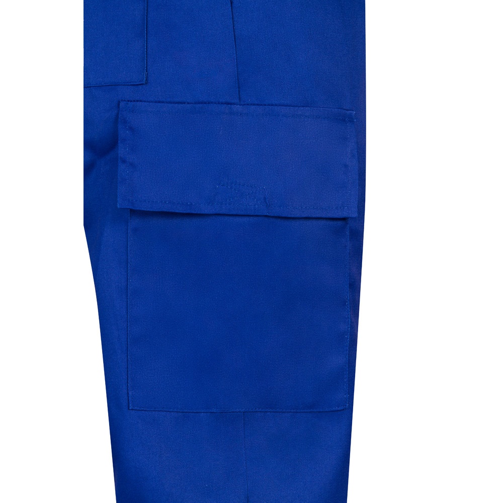 VL AINE. Pantalón multibolsillos de sarga (190g/m²), en algodón (20%) y poliéster (80%)