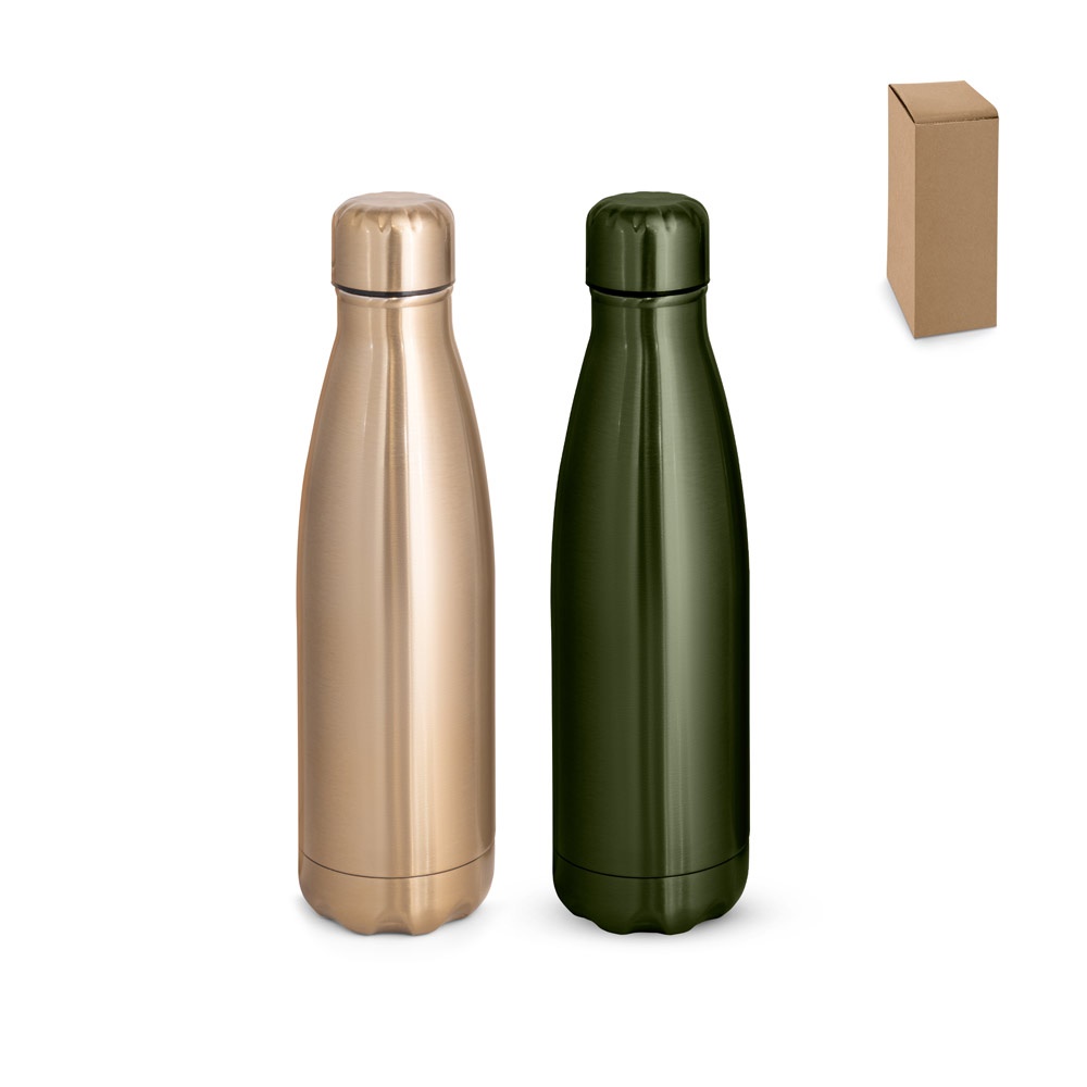 SHOW METALLIC. Botella de acero inoxidable con acabado metalizado mate 510 mL