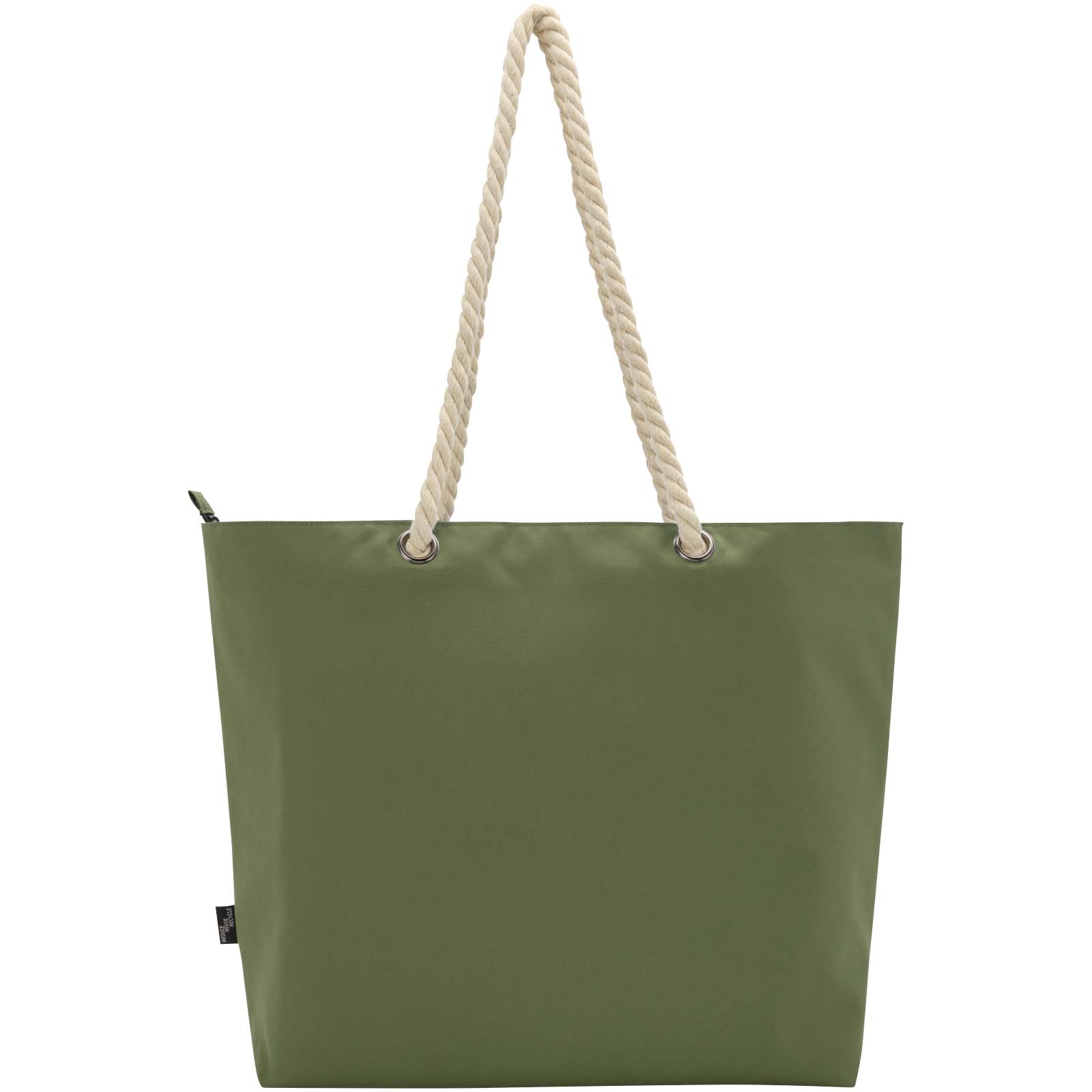 Bolsa de playa refrigeradora de material reciclado GRS con asas de cuerda Panama 23L