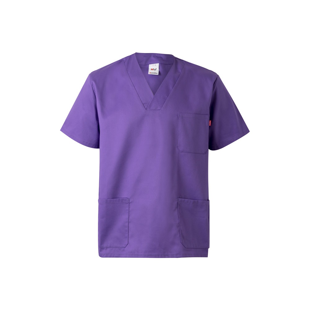 VL ILLAPA. Túnica de sarga (190g/m²) con manga corta, en poliéster (65%) y algodón (35%)