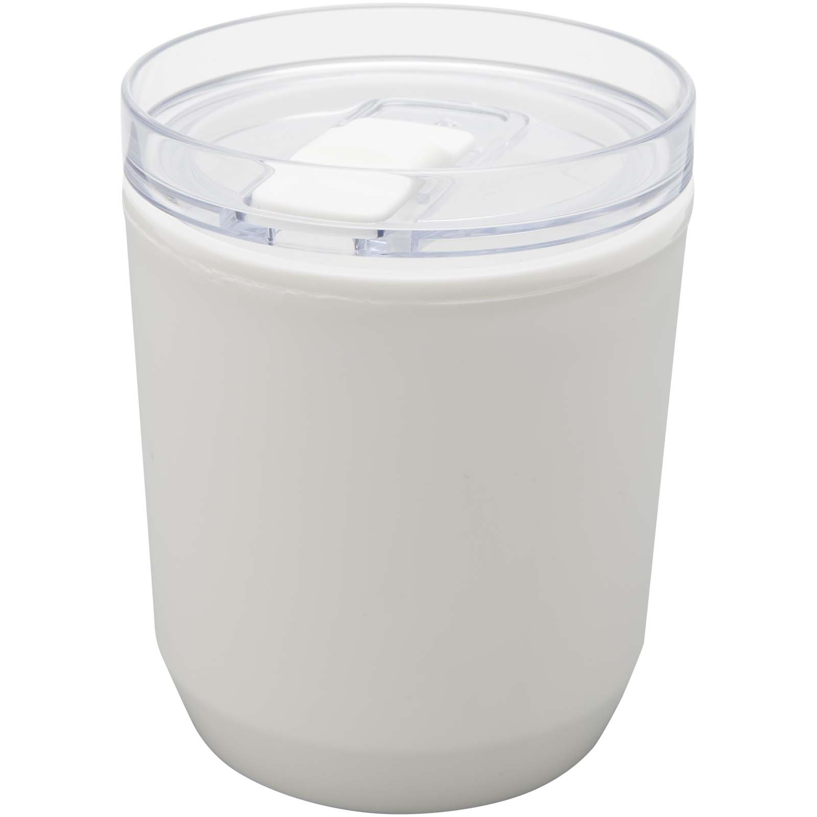 Vaso de doble pared de plástico reciclado de 180 ml Hudson