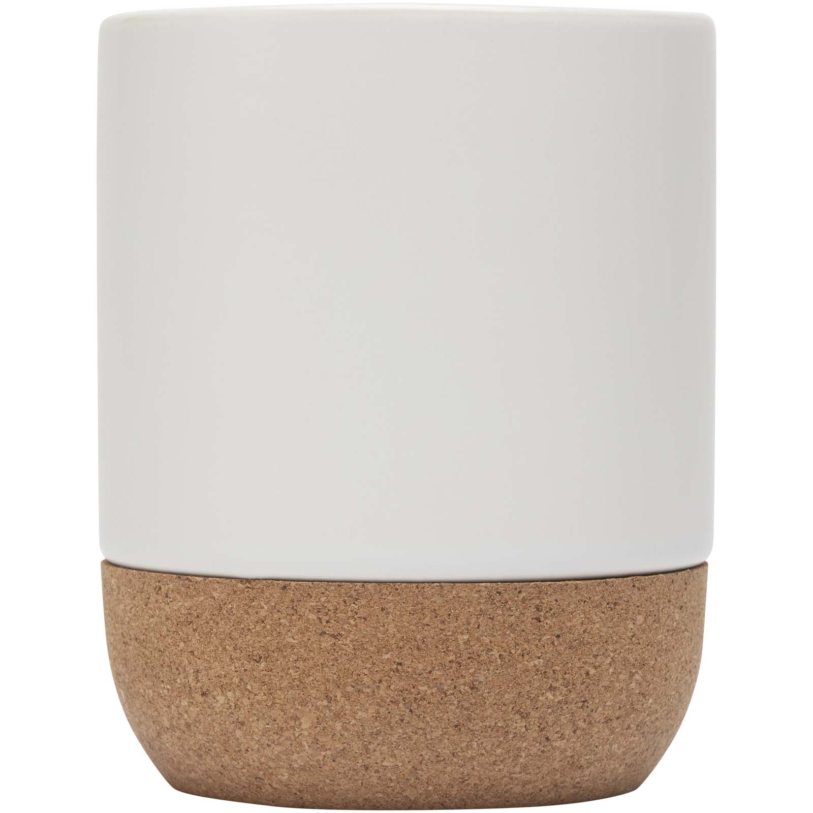 Taza de cerámica para sublimación de 300 ml con detalles de corcho Billie