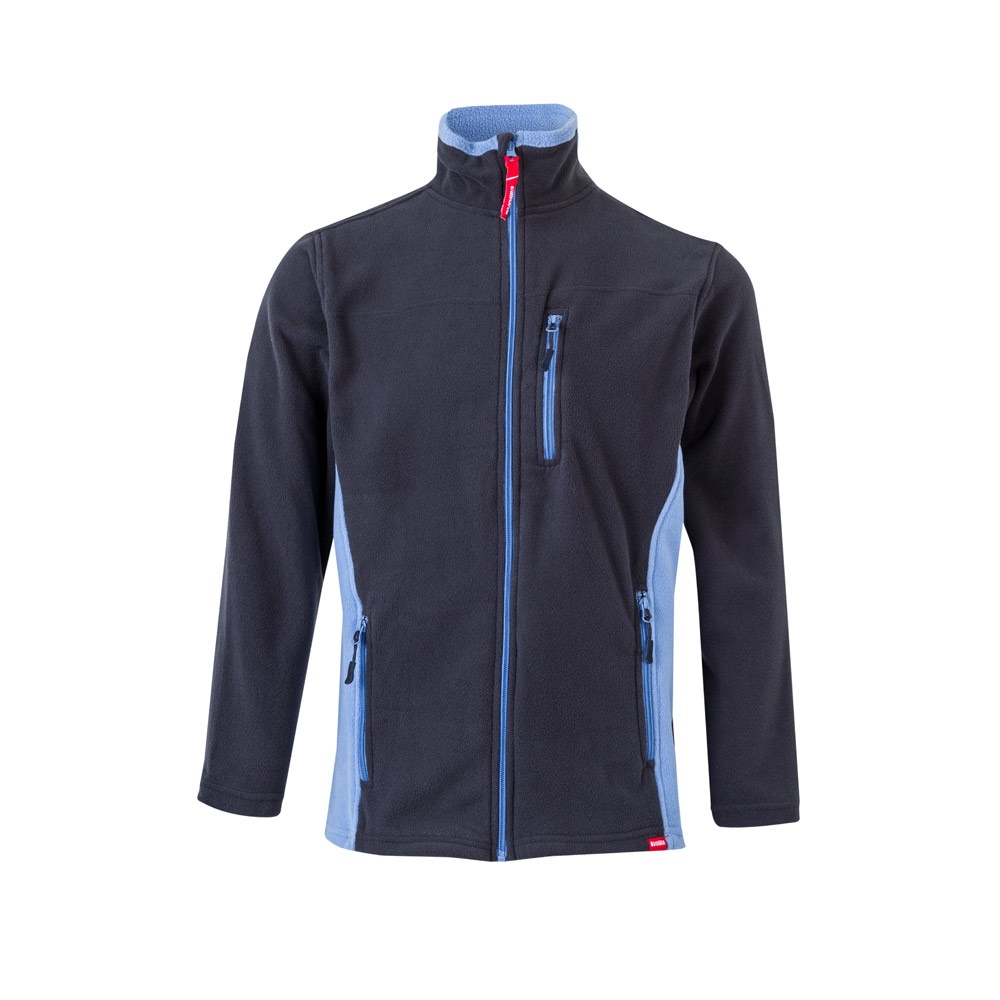 VL GERAS. Chaqueta polar bicolor (220g/m²) en poliéster (100%)