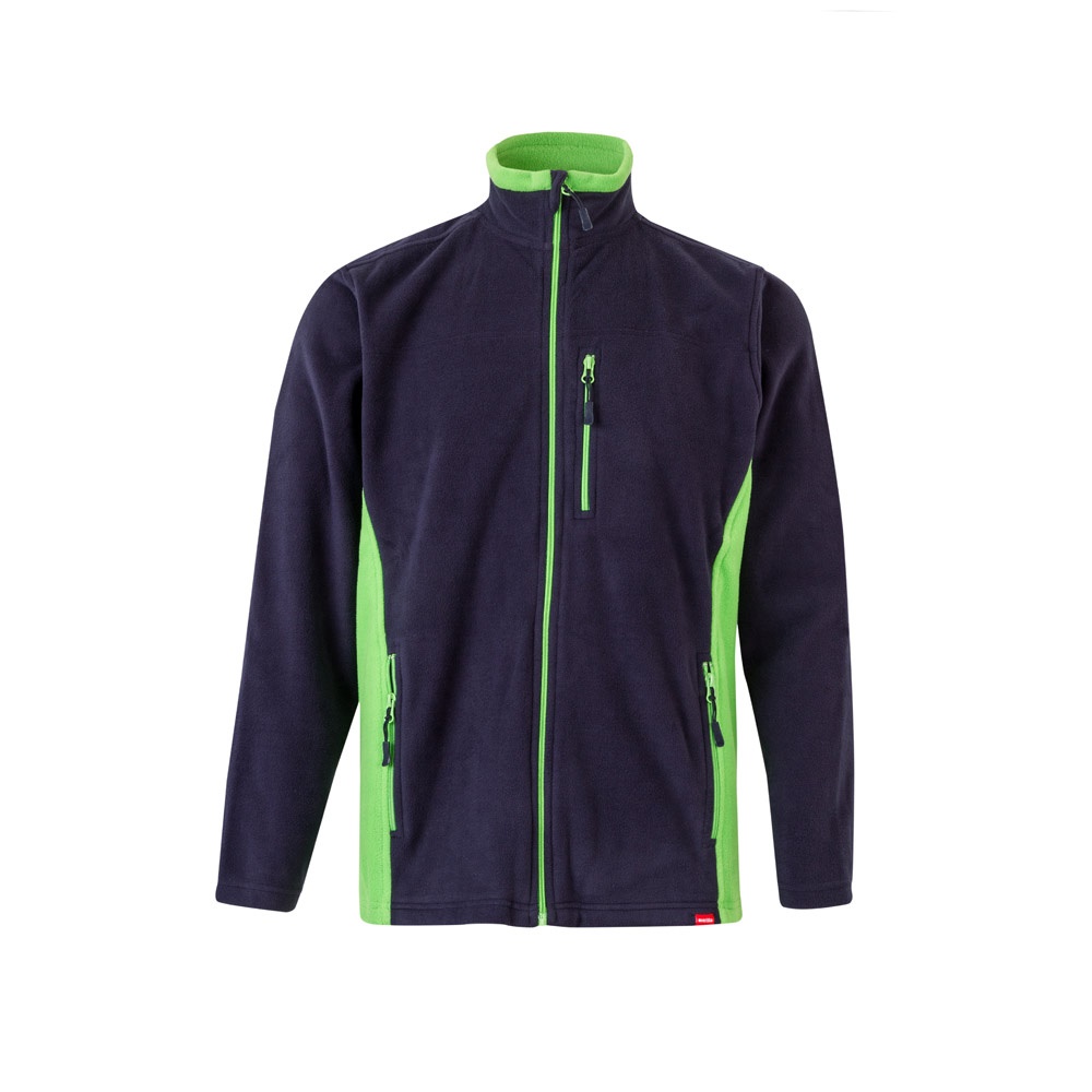 VL GERAS. Chaqueta polar bicolor (220g/m²) en poliéster (100%)