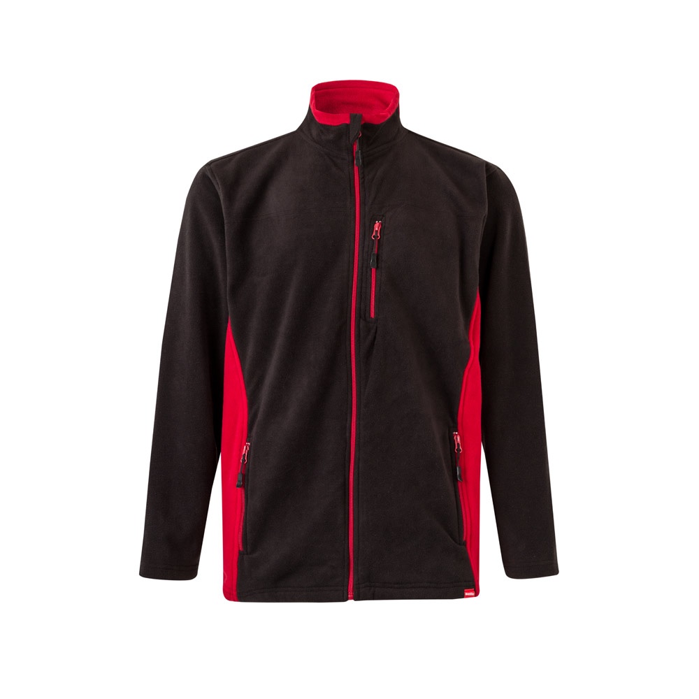 VL GERAS. Chaqueta polar bicolor (220g/m²) en poliéster (100%)