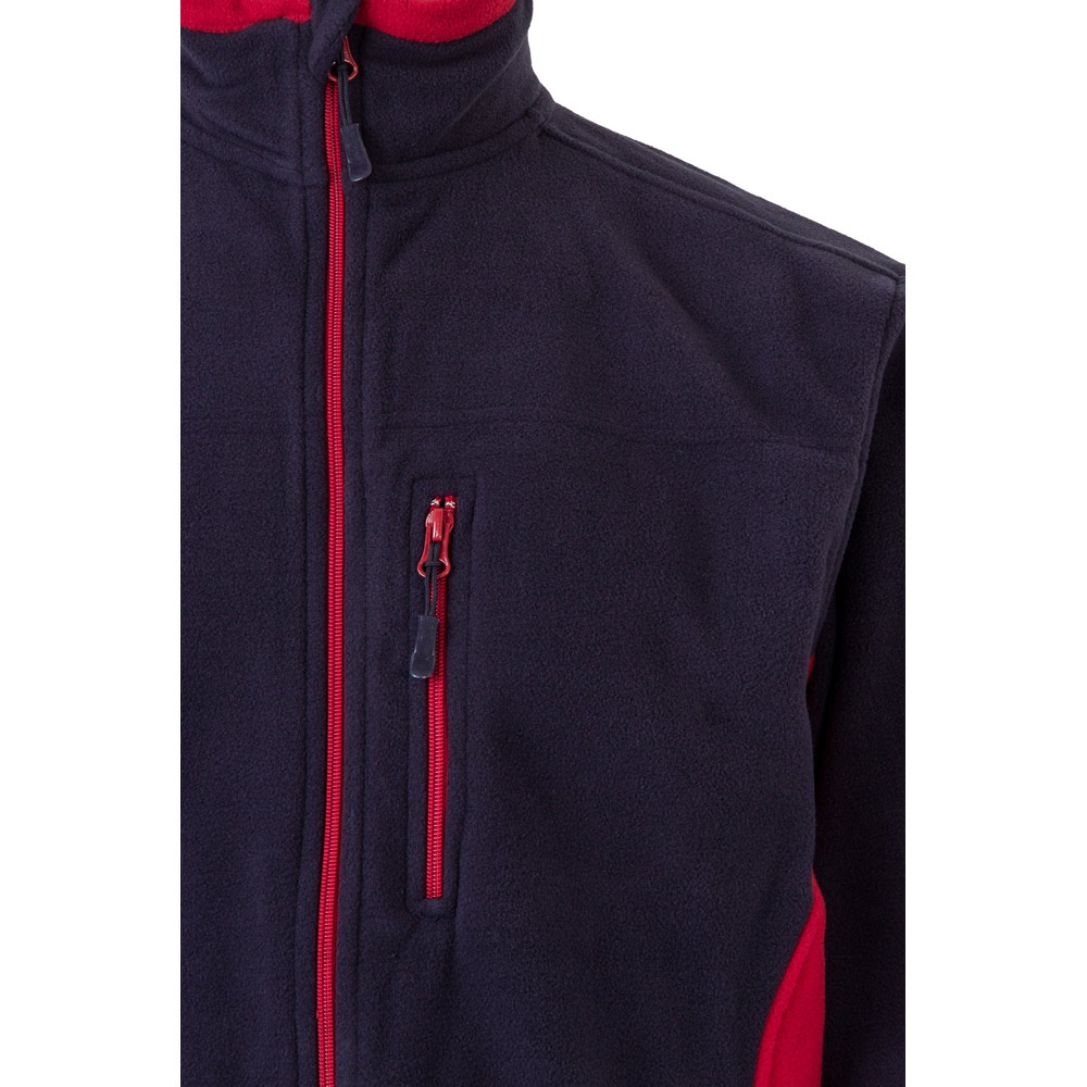 VL GERAS. Chaqueta polar bicolor (220g/m²) en poliéster (100%)