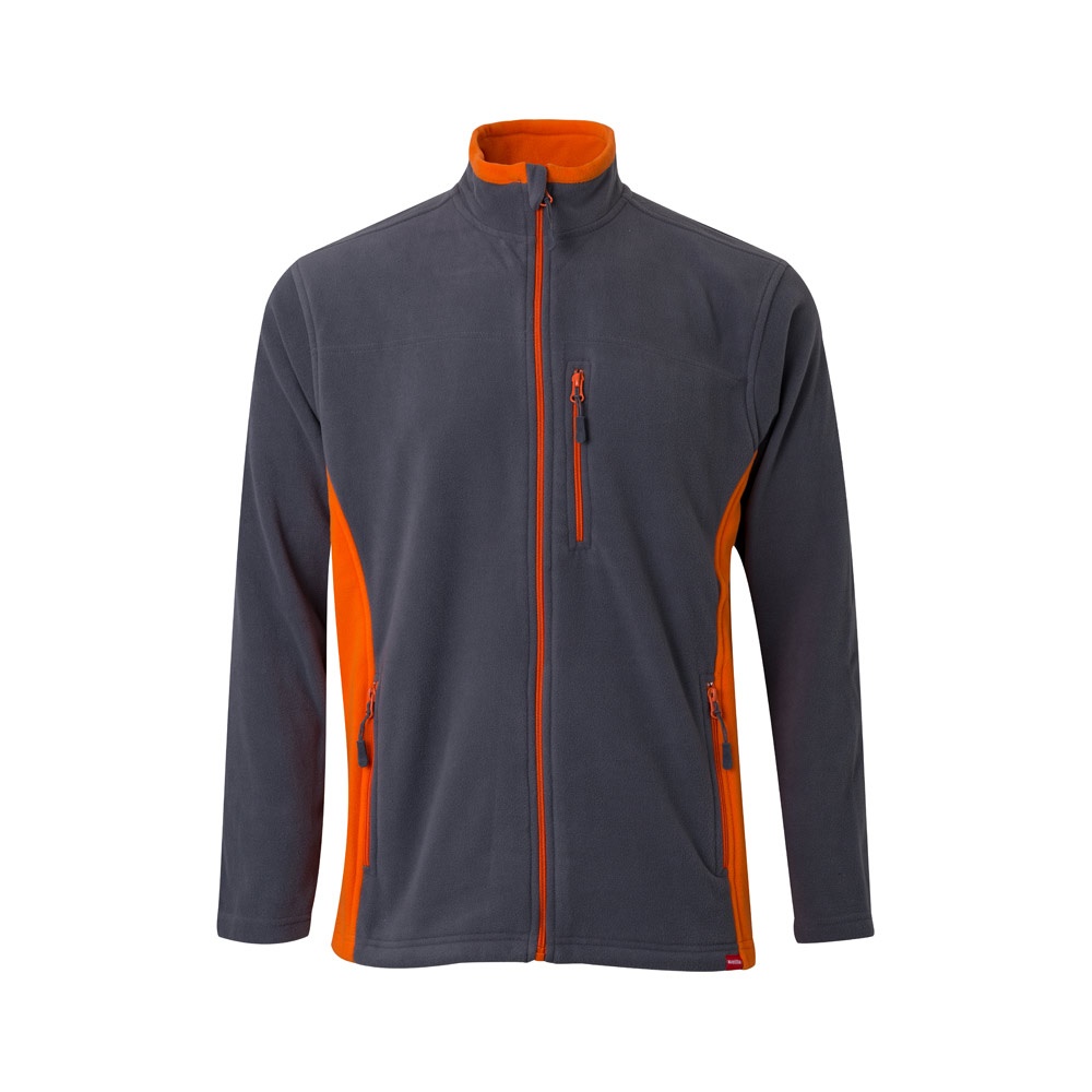 VL GERAS. Chaqueta polar bicolor (220g/m²) en poliéster (100%)