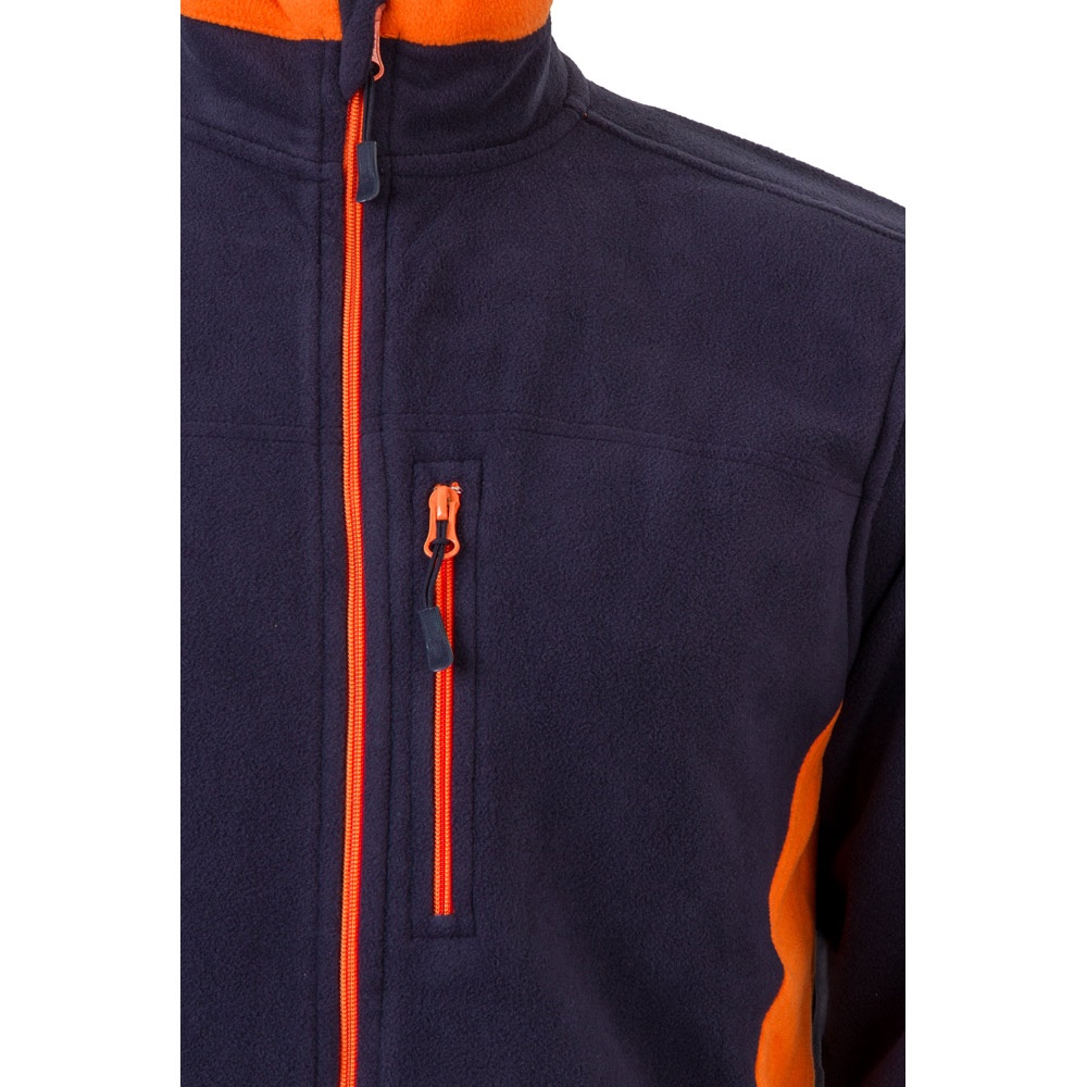VL GERAS. Chaqueta polar bicolor (220g/m²) en poliéster (100%)