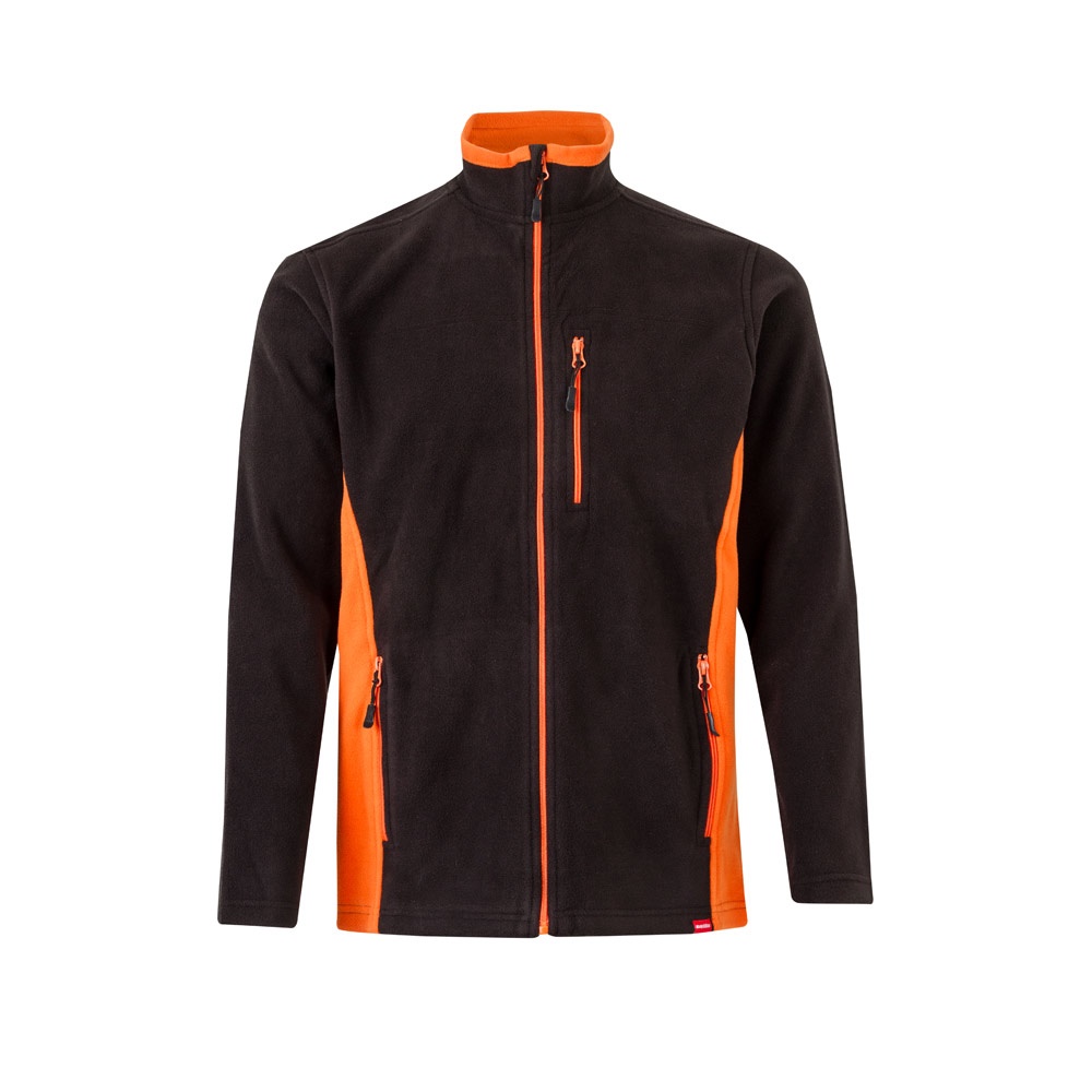 VL GERAS. Chaqueta polar bicolor (220g/m²) en poliéster (100%)