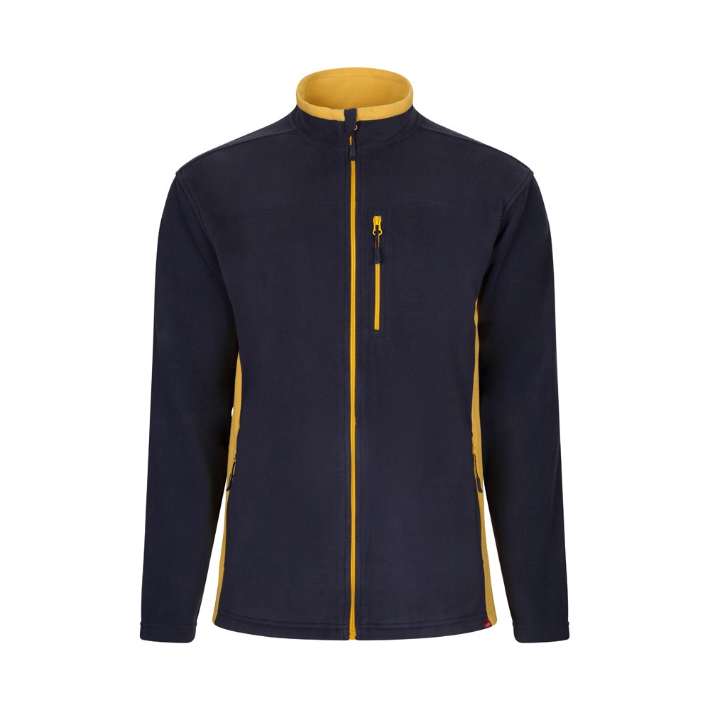 VL GERAS. Chaqueta polar bicolor (220g/m²) en poliéster (100%)