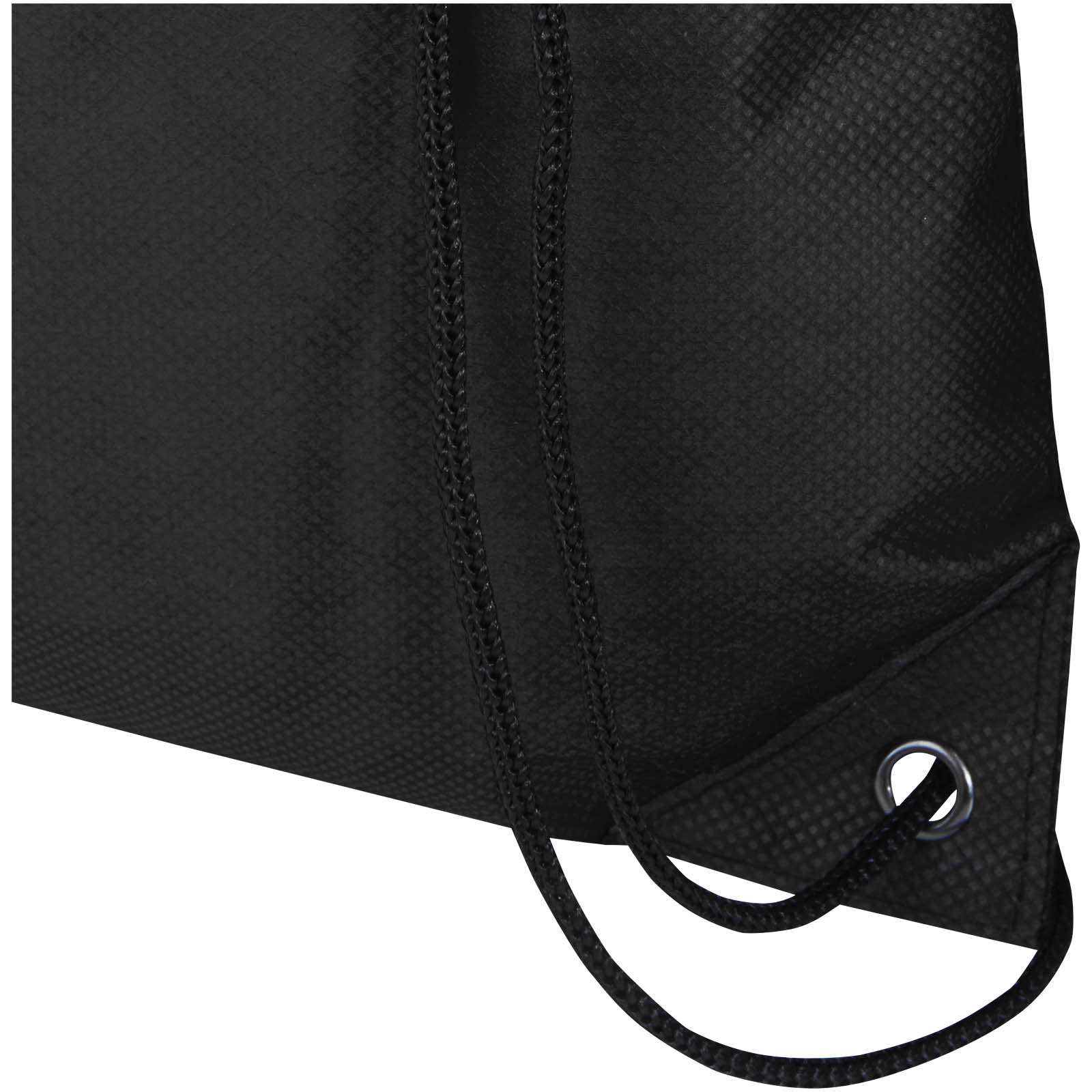 Bolsa de tela sin tejer de material reciclado GRS con cordón de 5 l Evergreen
