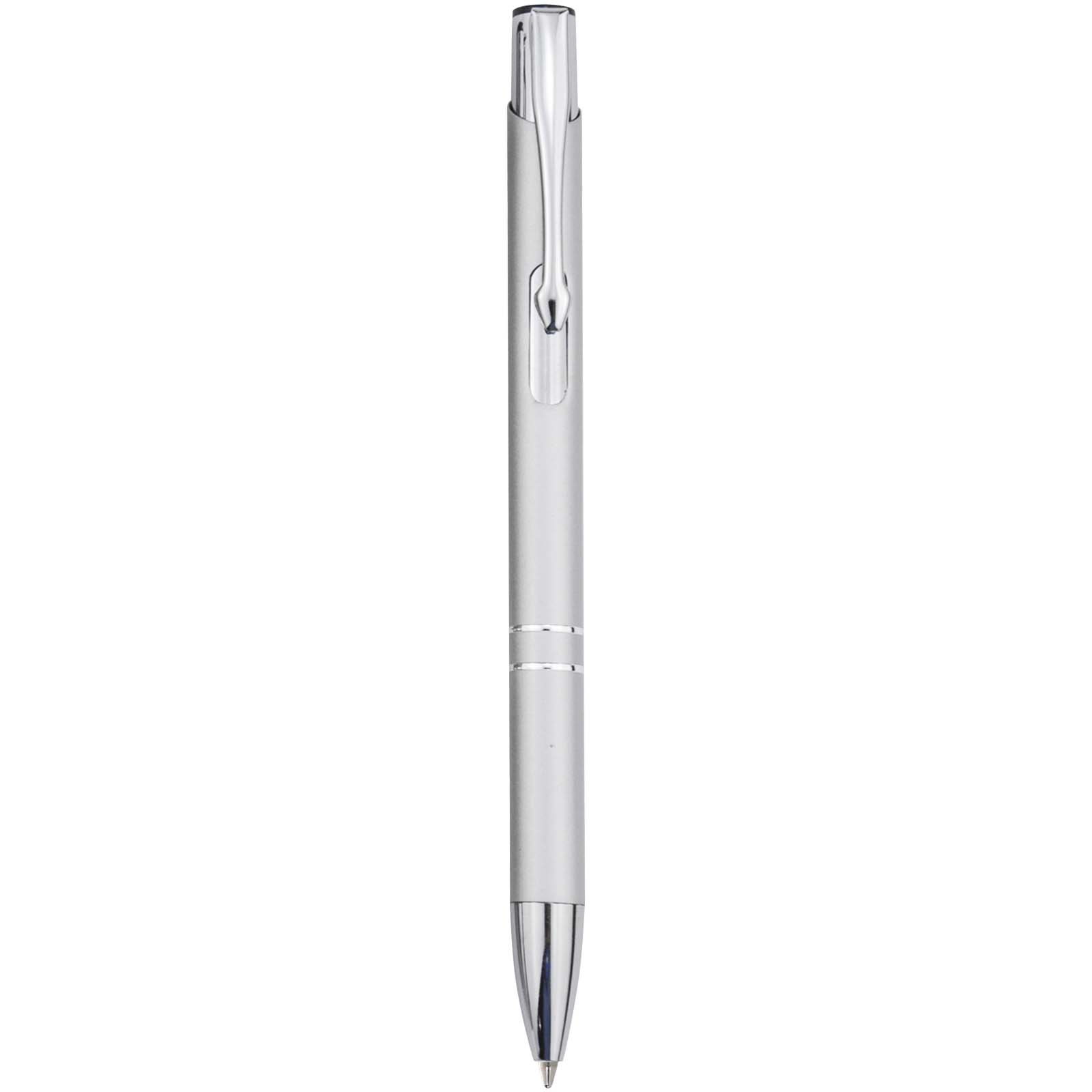 Bolígrafo de aluminio reciclado Moneta (tinta azul)