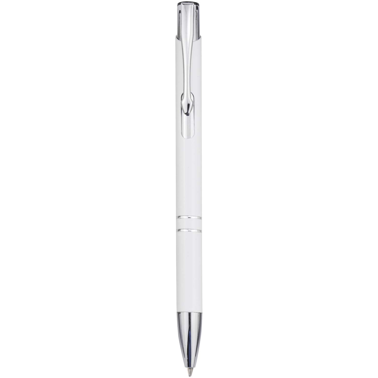 Bolígrafo de aluminio reciclado Moneta (tinta azul)