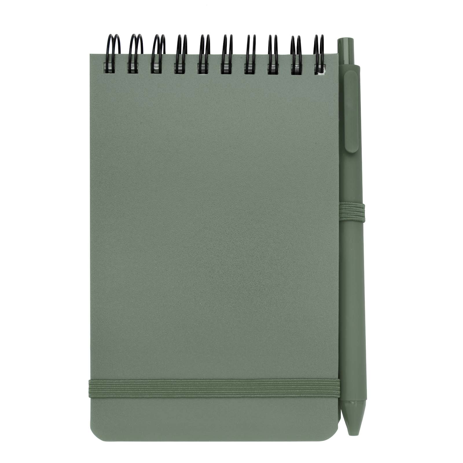 Libreta de tapa dura A6 de plástico procedente del océano con bolígrafo Thalaasa (tinta negra)