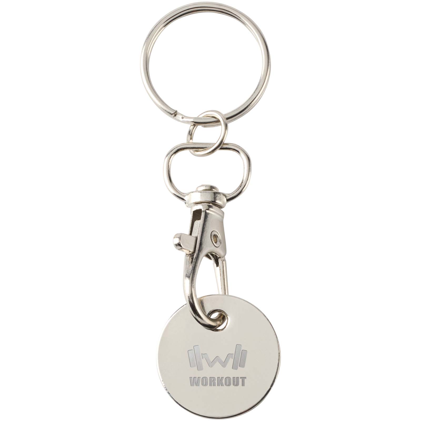 Llavero con moneda para carrito Rory