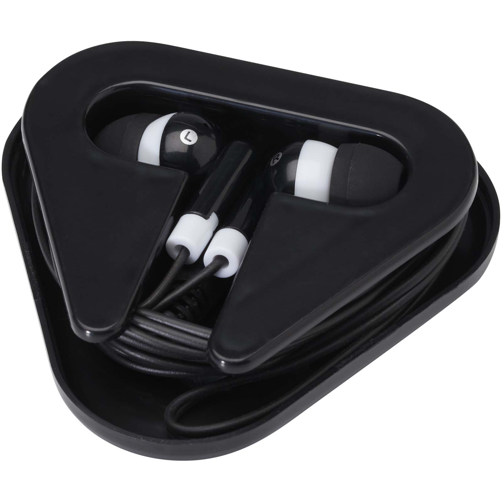 Auriculares con caja de plástico reciclado Rebel