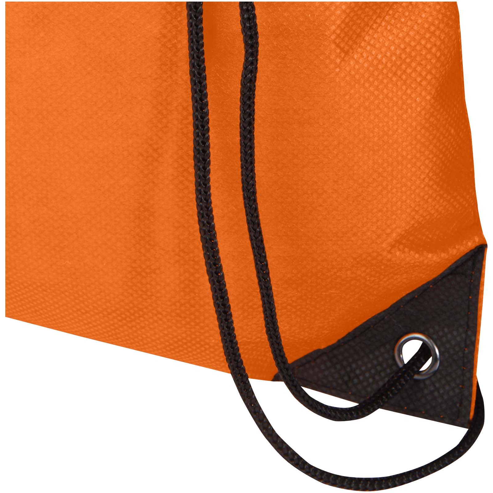 Bolsa de tela sin tejer de material reciclado GRS con cordón de 5 l Evergreen