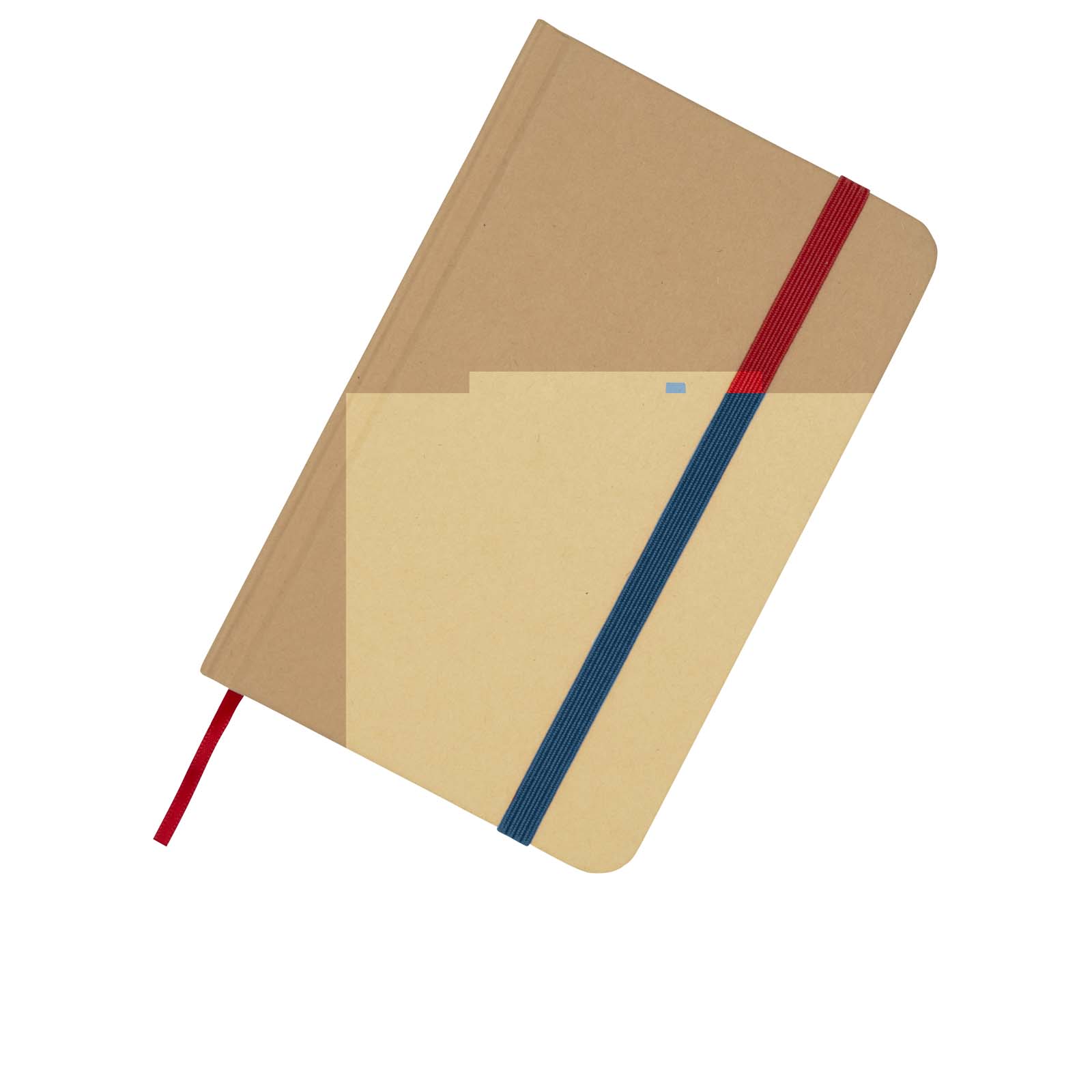 Libreta de tapa dura A6 de material reciclado con páginas lisas Reed