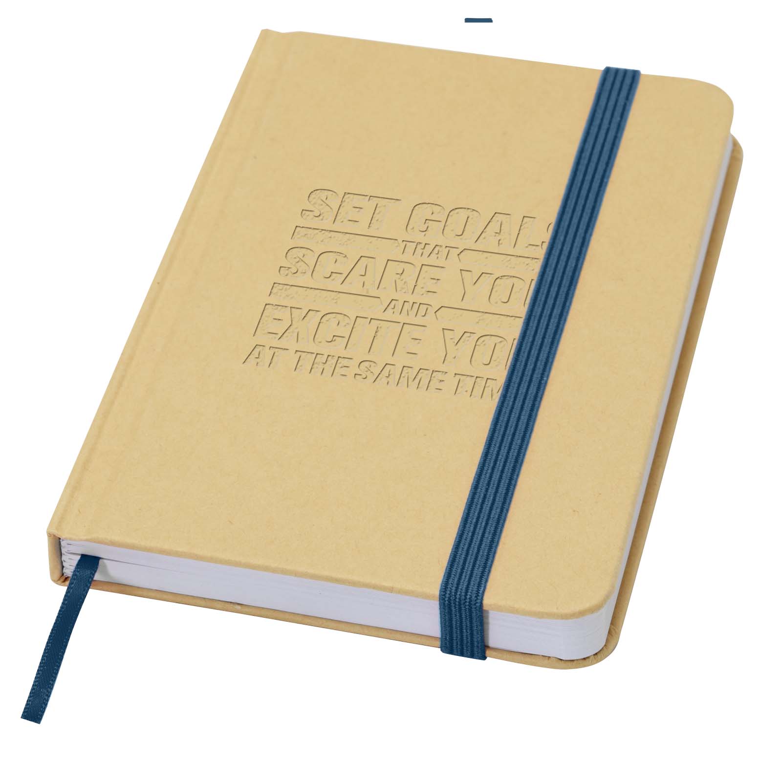 Libreta de tapa dura A6 de material reciclado con páginas lisas Reed