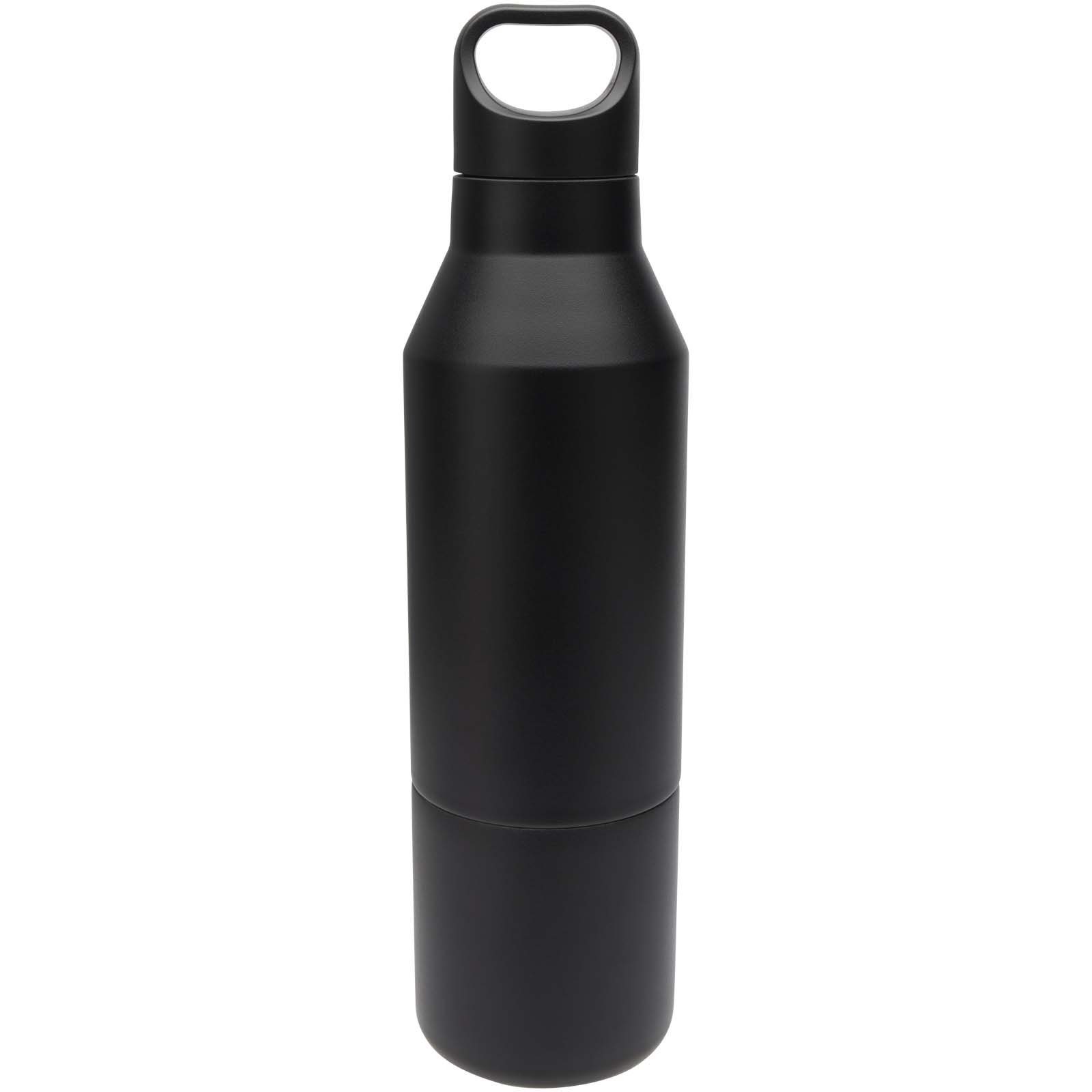 Botella isotérmica de acero inoxidable reciclado de 600 ml con certificado RCS y vaso de 300 ml Odessy