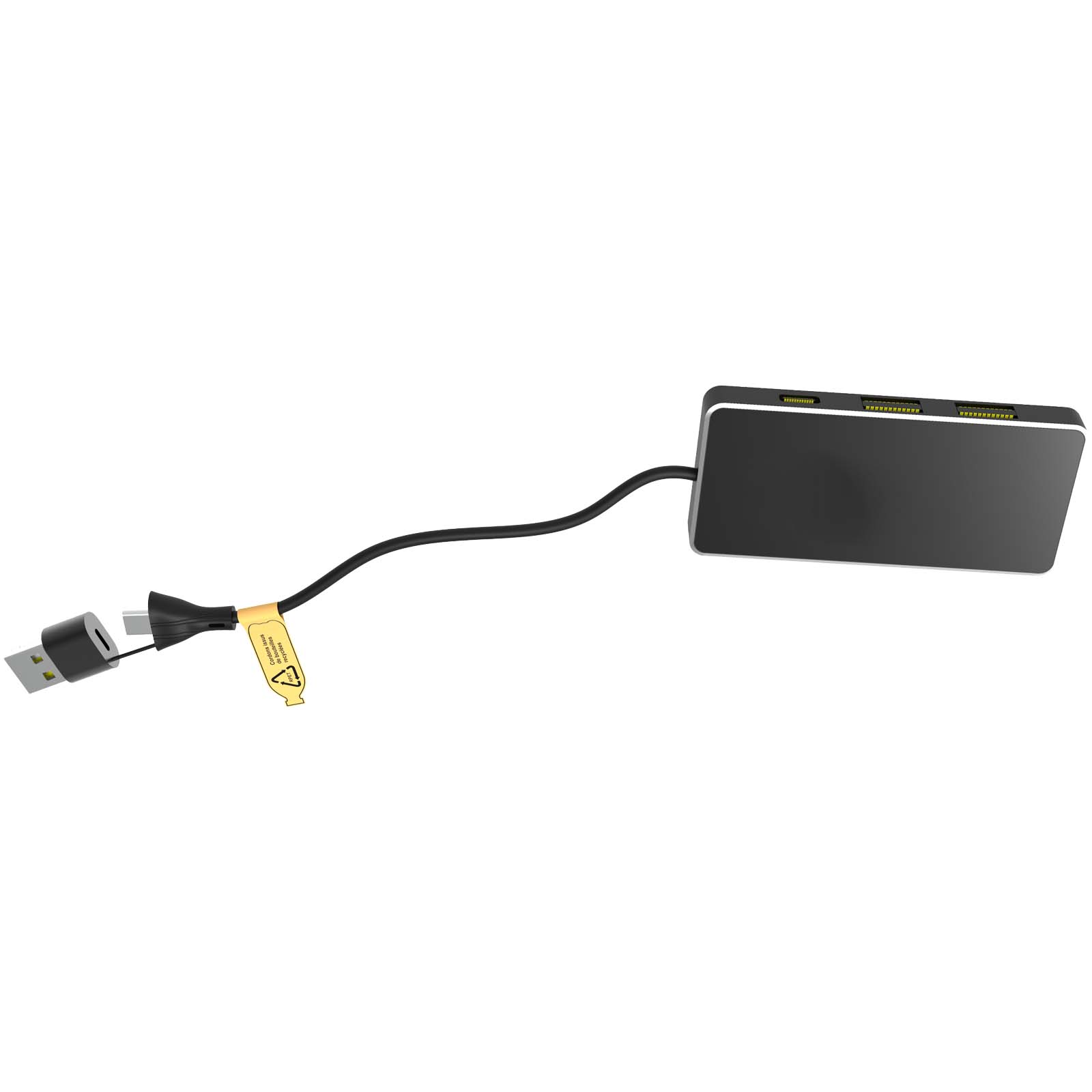Hub USB 8 en 1 con doble entrada y 6 puertos SCX.design H20