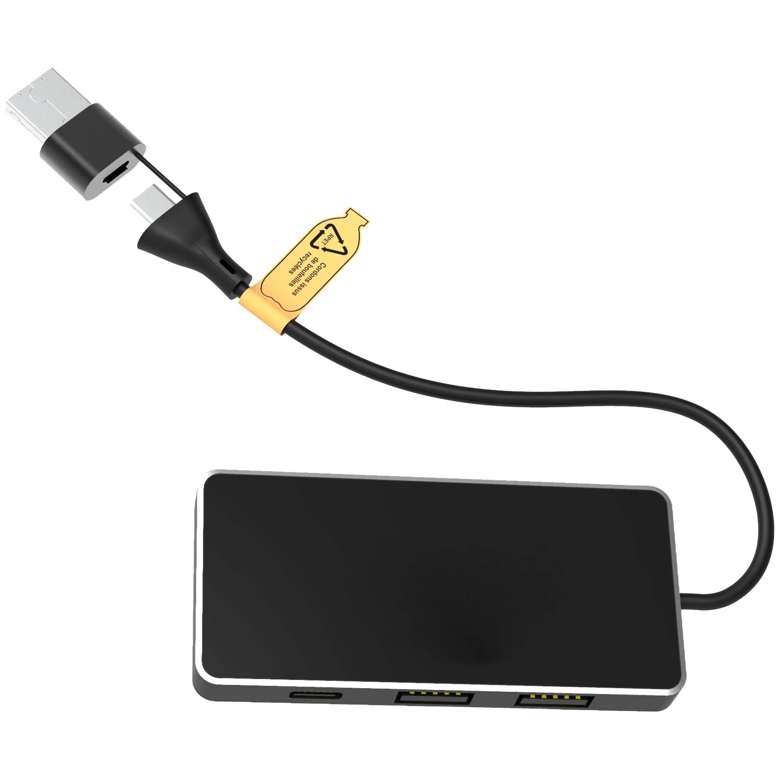 Hub USB 8 en 1 con doble entrada y 6 puertos SCX.design H20
