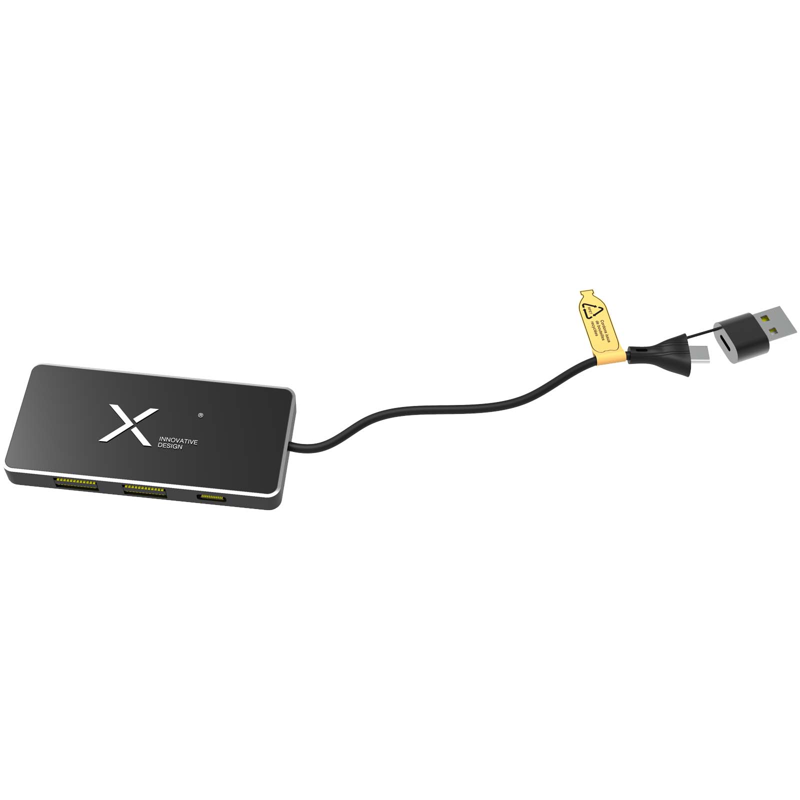 Hub USB 8 en 1 con doble entrada y 6 puertos SCX.design H20