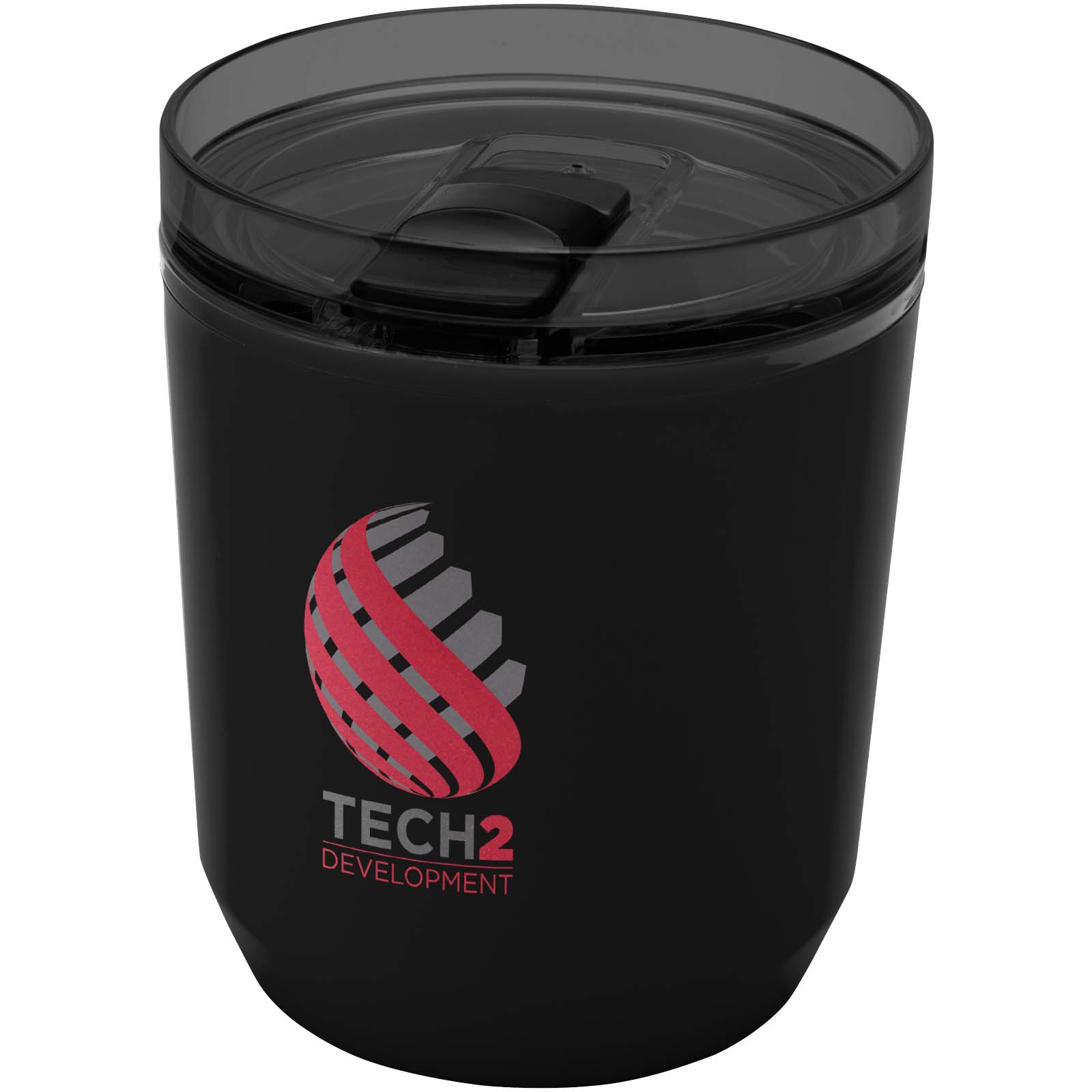 Vaso de doble pared de plástico reciclado de 180 ml Hudson