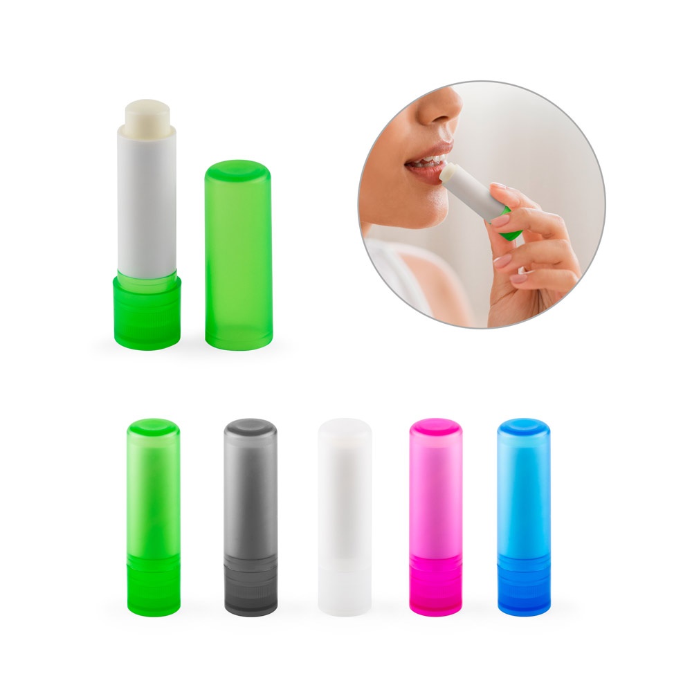 JOLIE VEGAN. Bálsamo labial vegano, en ABS reciclado (100% rABS) y PP, con aroma de vainilla