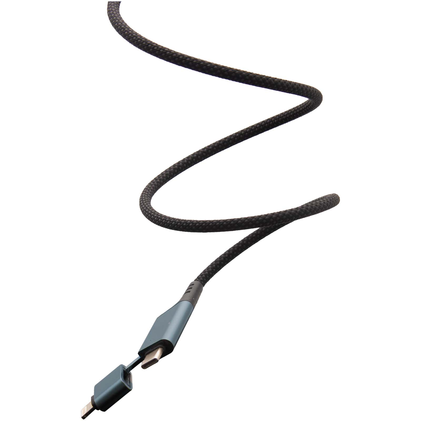 Cable de carga magnética ultrarrápida de 100 W 4 en 1 de rPET SCX.design C52